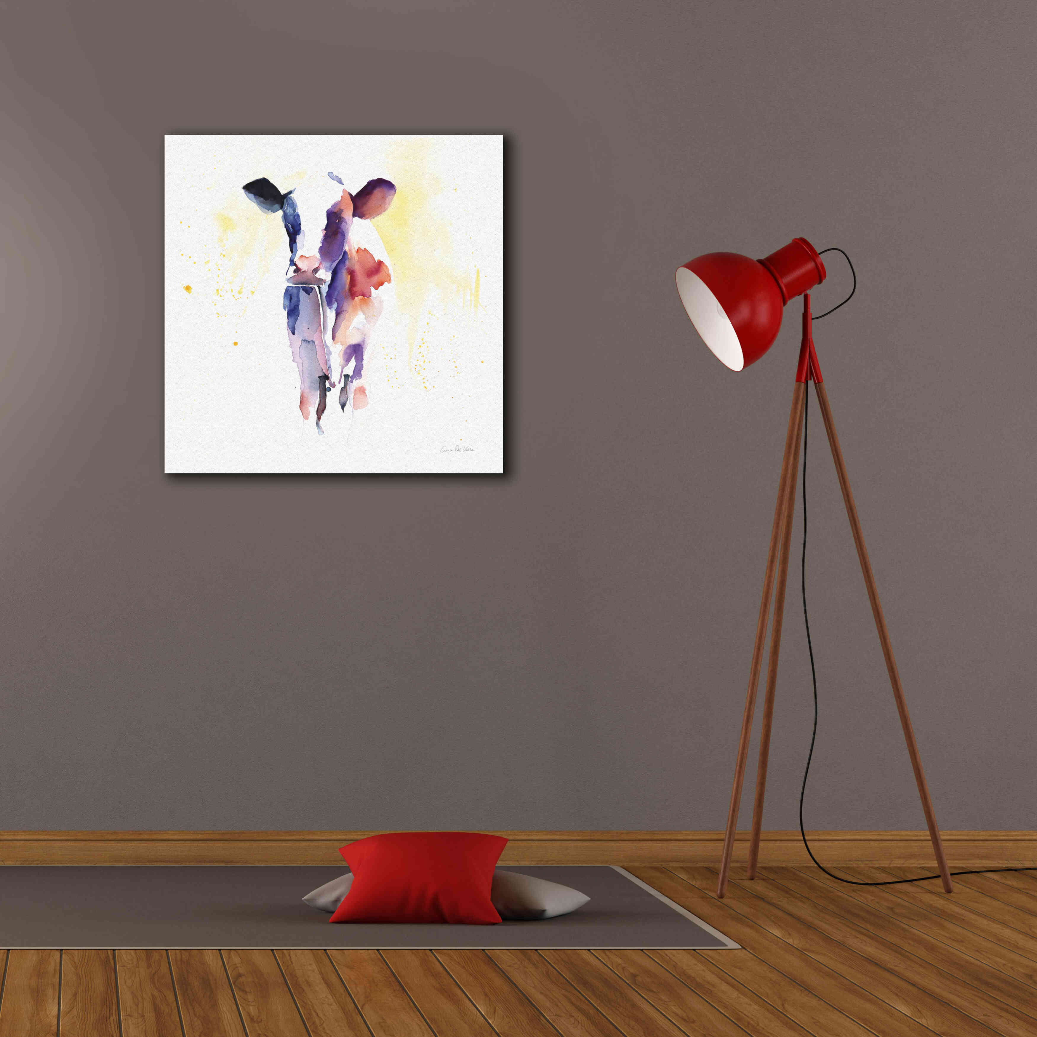 'Holstein II' by Alan Majchrowicz, Giclee Canvas Wall Art,26x26