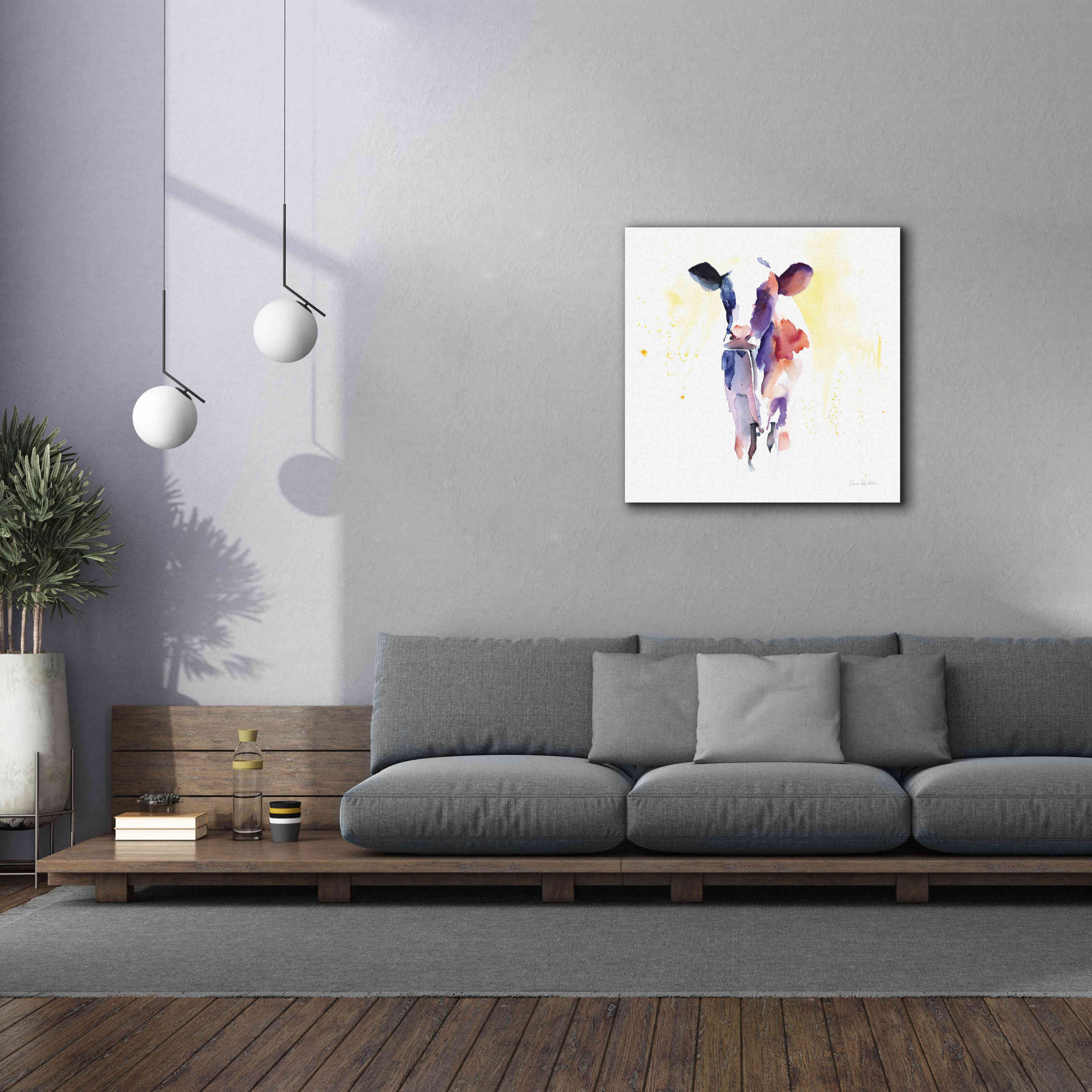 'Holstein II' by Alan Majchrowicz, Giclee Canvas Wall Art,37x37
