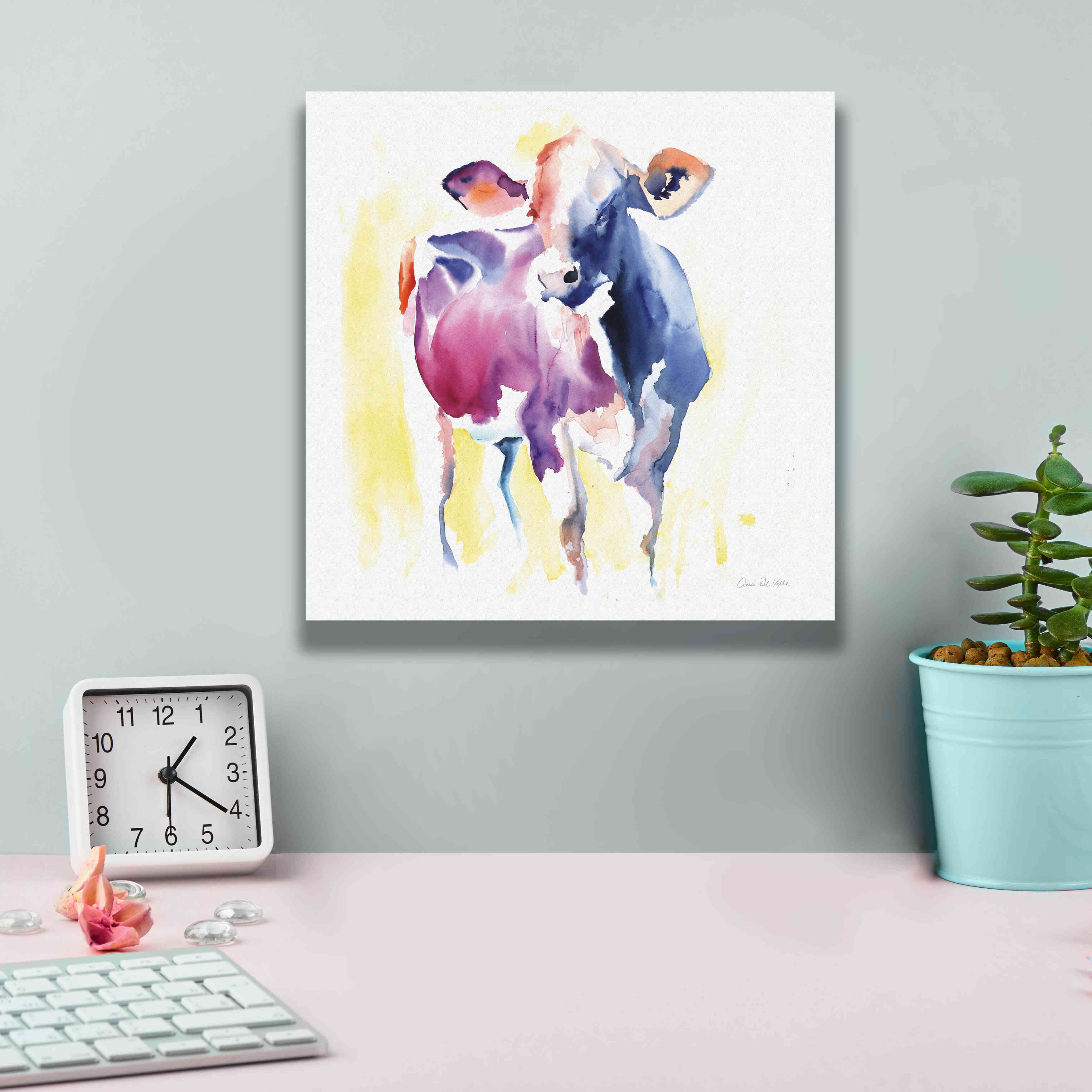 'Holstein III' by Alan Majchrowicz, Giclee Canvas Wall Art,12x12
