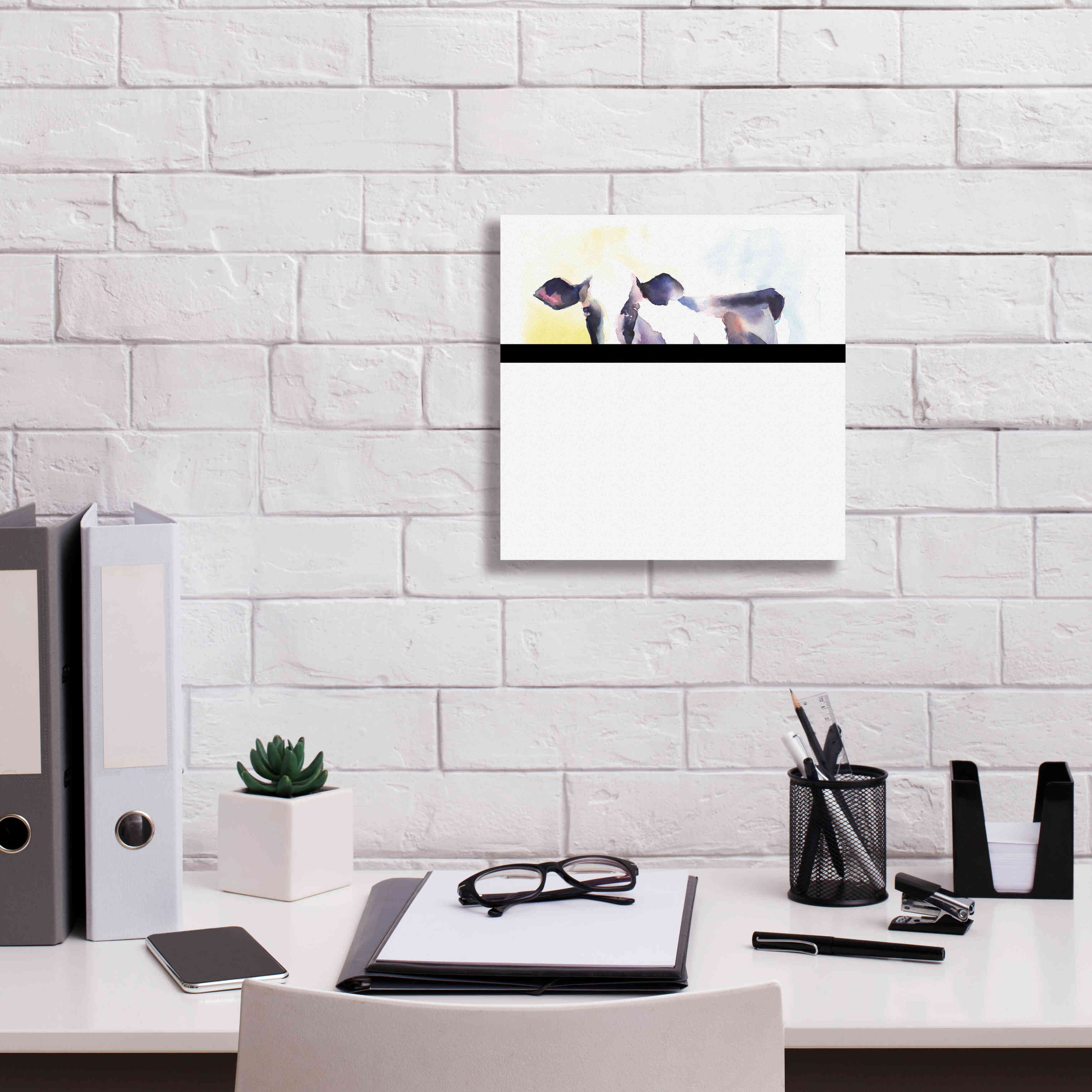 'Holstein IV' by Alan Majchrowicz, Giclee Canvas Wall Art,12x12