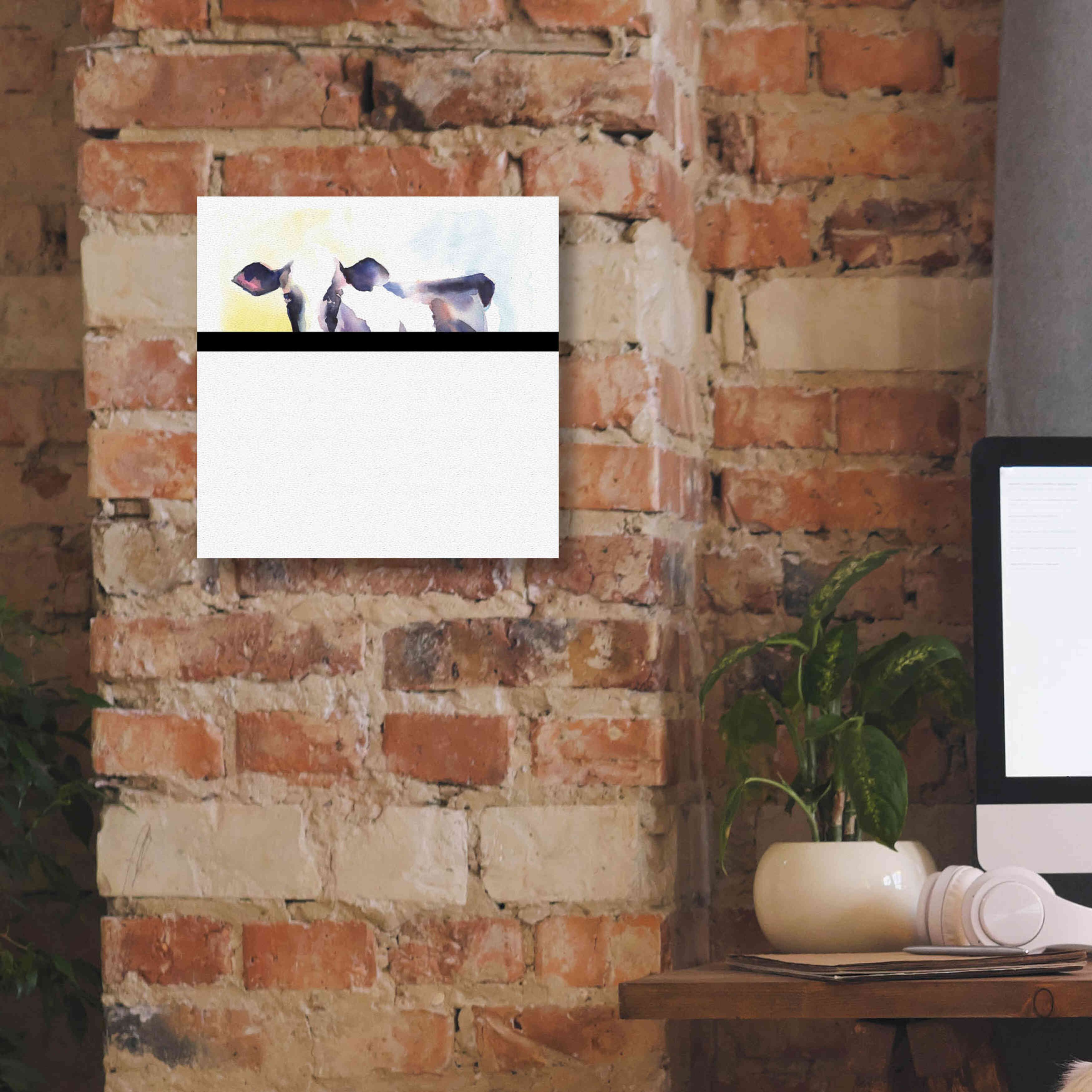 'Holstein IV' by Alan Majchrowicz, Giclee Canvas Wall Art,12x12