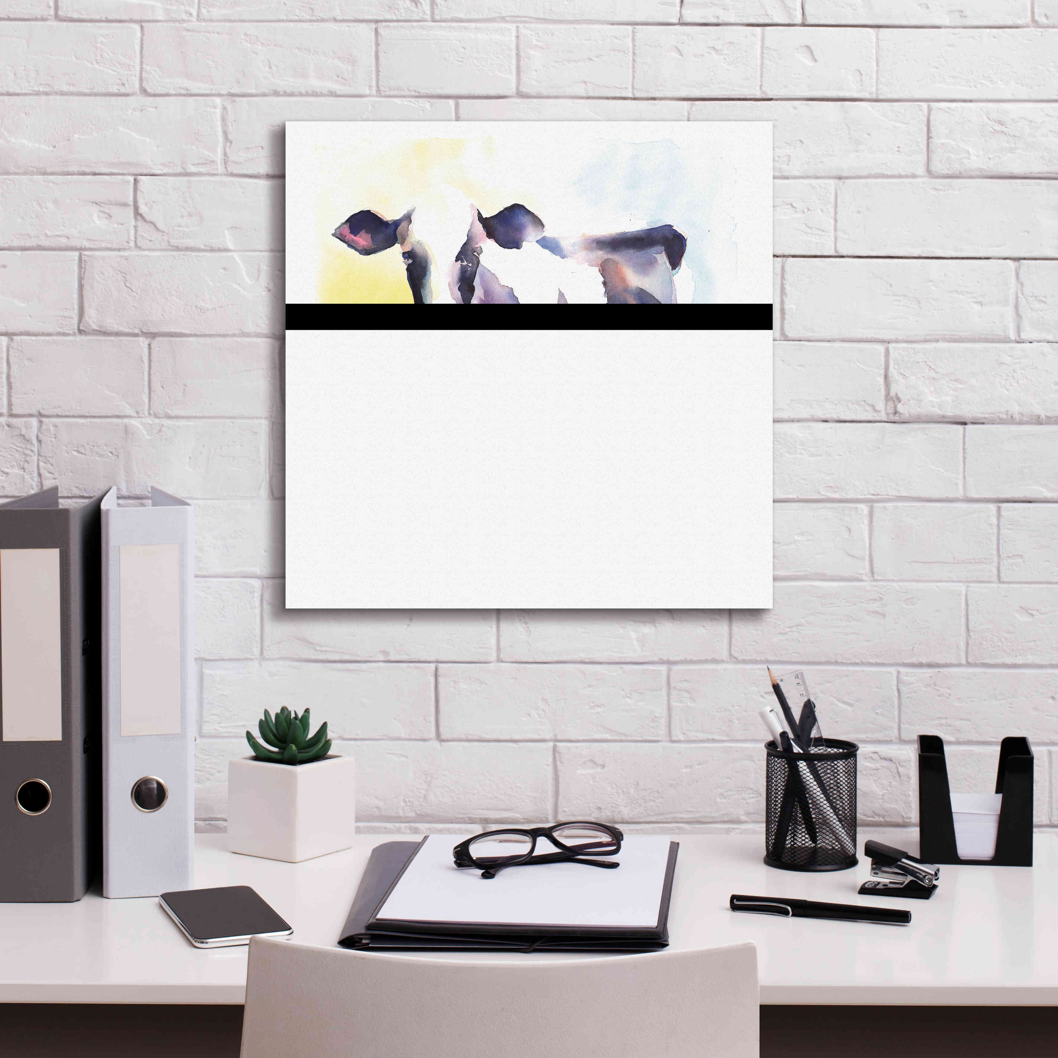 'Holstein IV' by Alan Majchrowicz, Giclee Canvas Wall Art,18x18