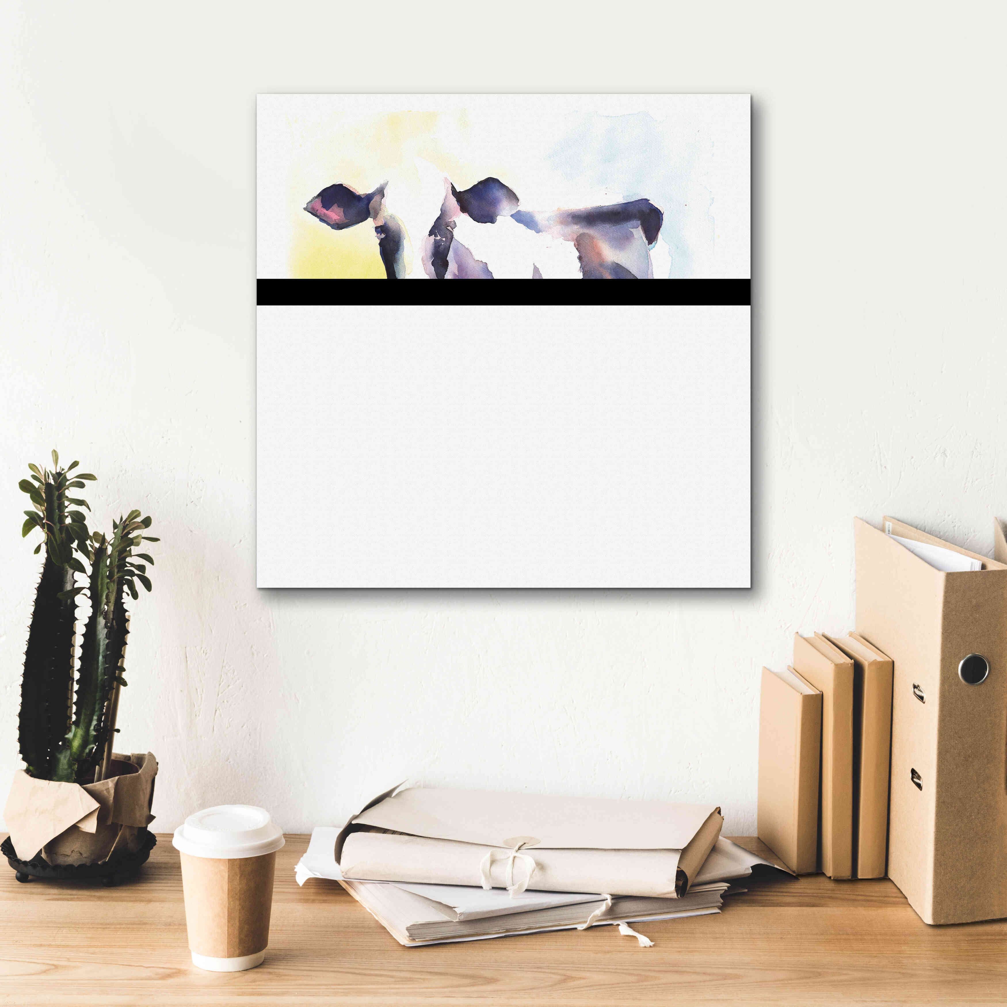 'Holstein IV' by Alan Majchrowicz, Giclee Canvas Wall Art,18x18