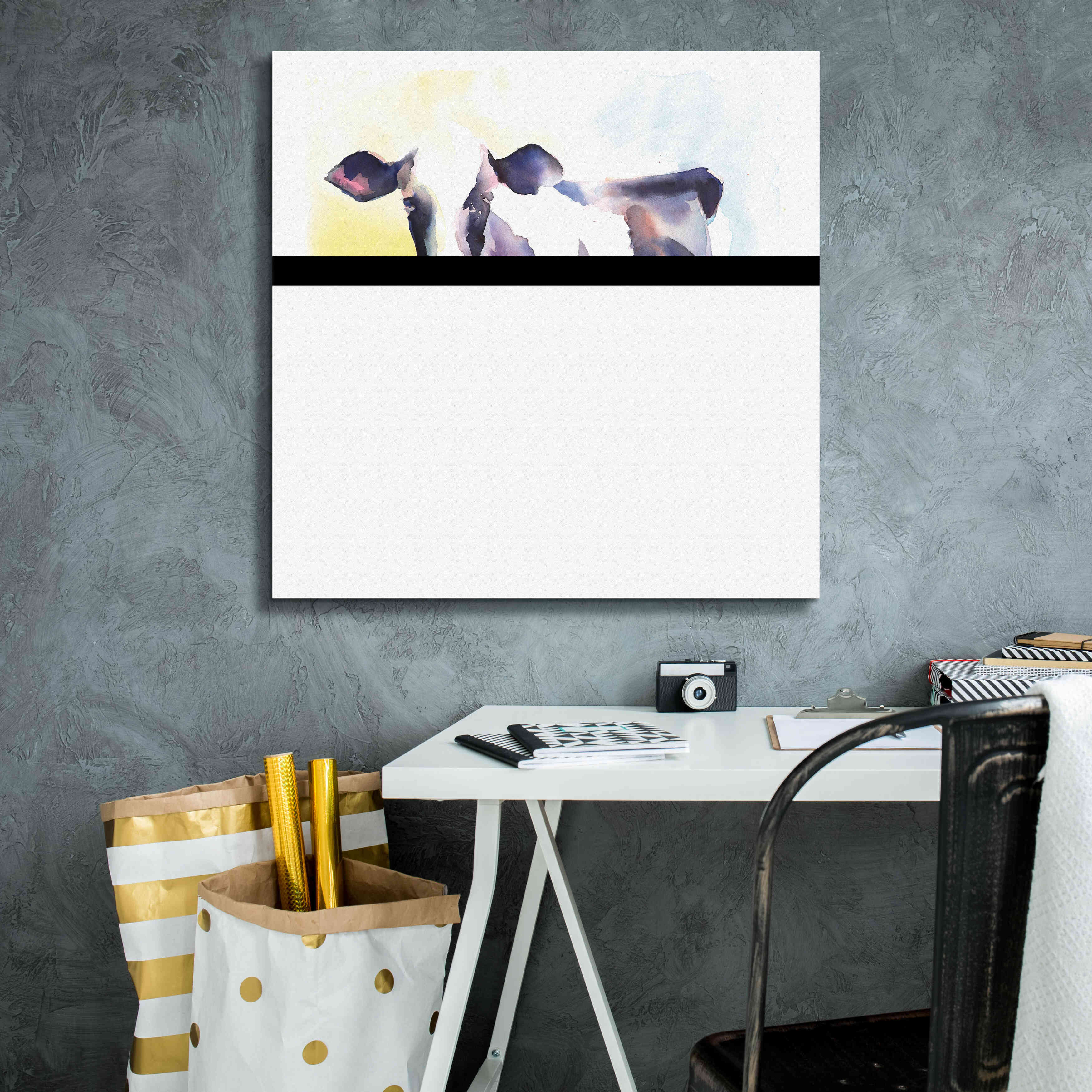 'Holstein IV' by Alan Majchrowicz, Giclee Canvas Wall Art,26x26
