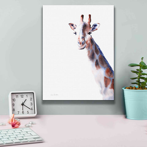 Image of 'Copper And Blue Giraffe' by Alan Majchrowicz, Giclee Canvas Wall Art,12x16
