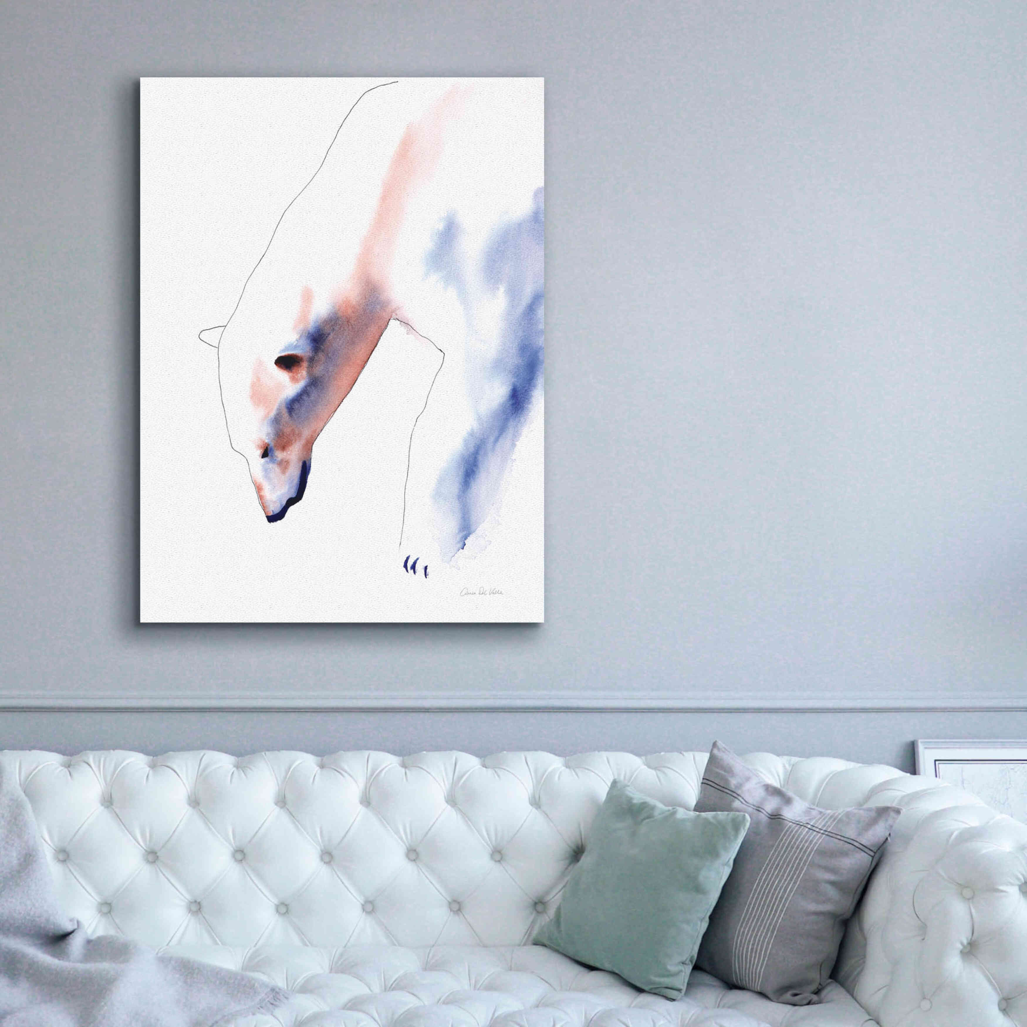 'Copper And Blue Polar Bear' by Alan Majchrowicz, Giclee Canvas Wall Art,40x54