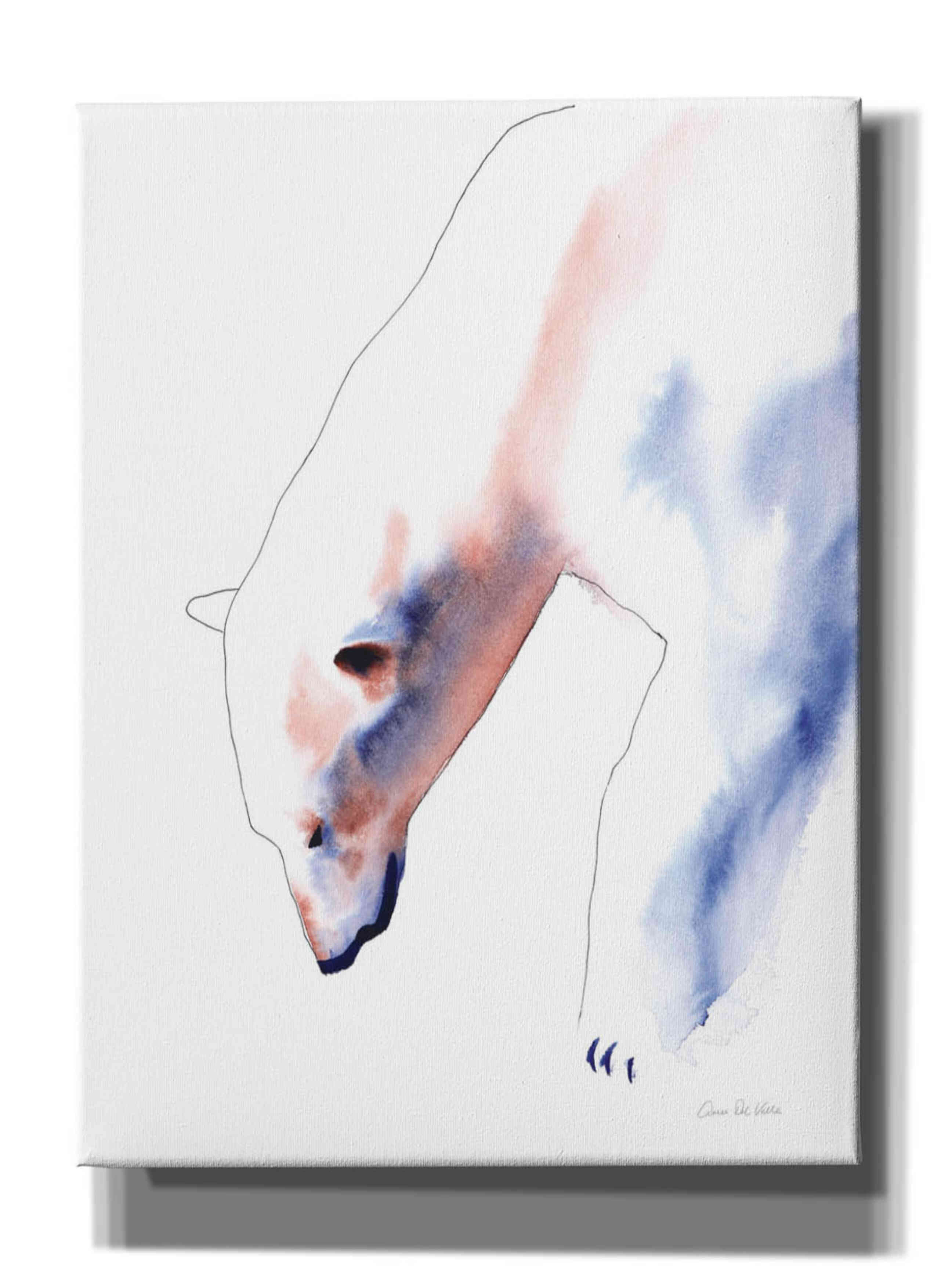 'Copper And Blue Polar Bear' by Alan Majchrowicz, Giclee Canvas Wall Art