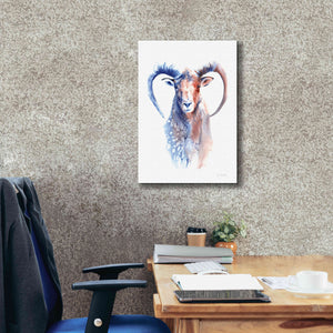 'Copper And Blue Ram' by Alan Majchrowicz, Giclee Canvas Wall Art,18x26