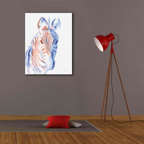 Image of 'Copper And Blue Zebra' by Alan Majchrowicz, Giclee Canvas Wall Art,26x34