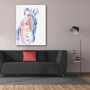 'Copper And Blue Zebra' by Alan Majchrowicz, Giclee Canvas Wall Art,40x54