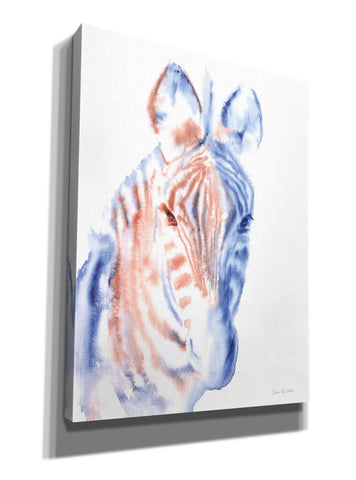 Image of 'Copper And Blue Zebra' by Alan Majchrowicz, Giclee Canvas Wall Art