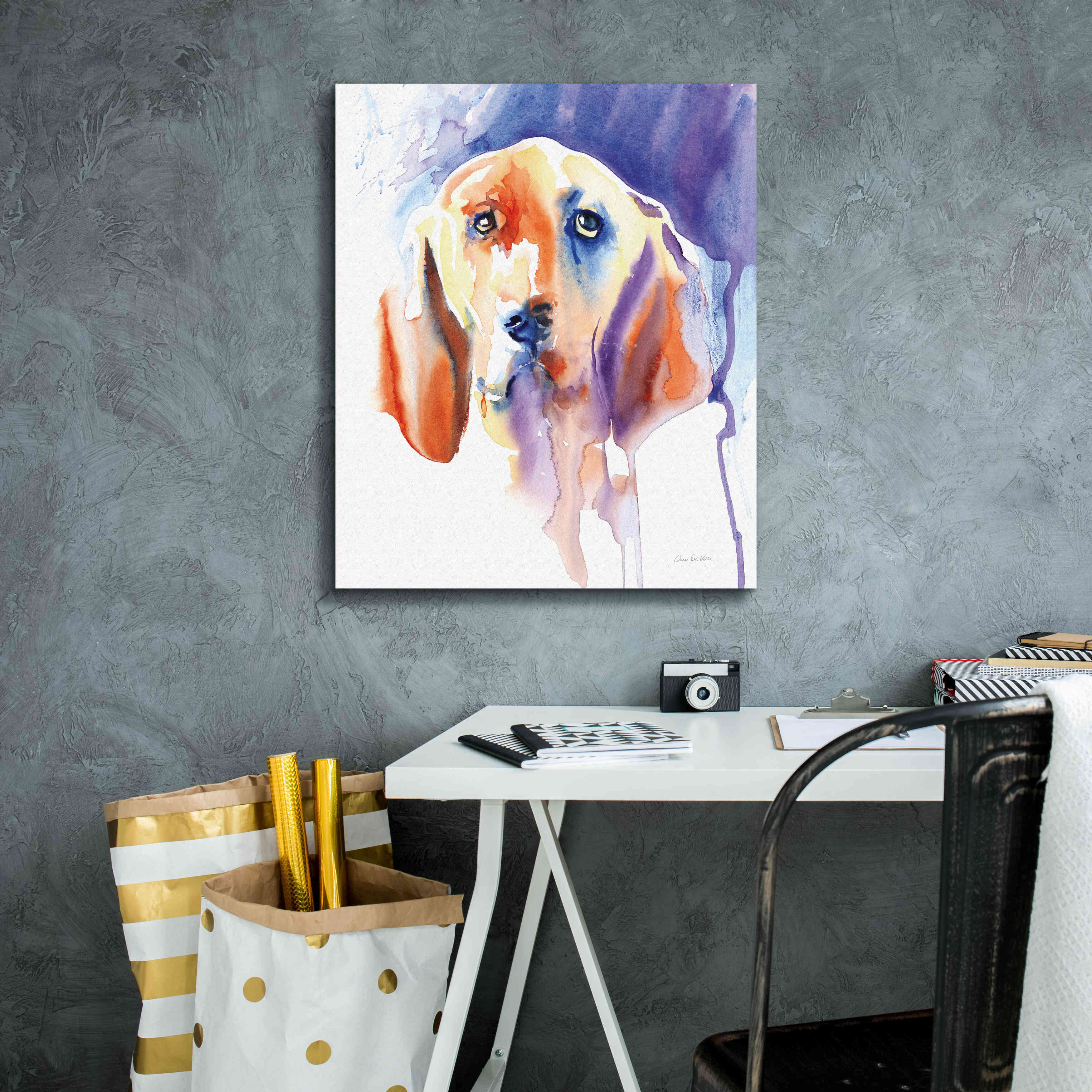 'Basset Hound' by Alan Majchrowicz, Giclee Canvas Wall Art,20x24