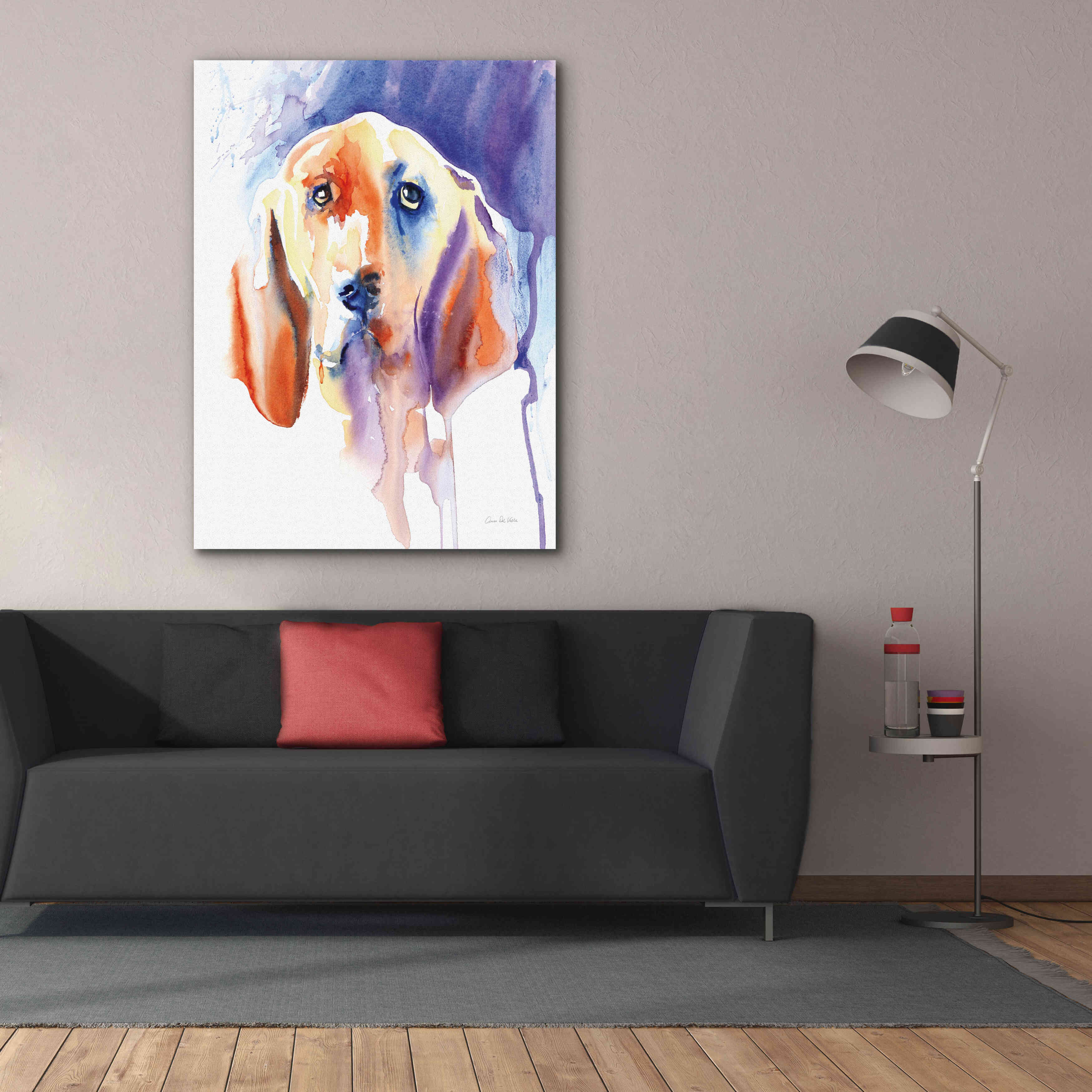 'Basset Hound' by Alan Majchrowicz, Giclee Canvas Wall Art,40x54