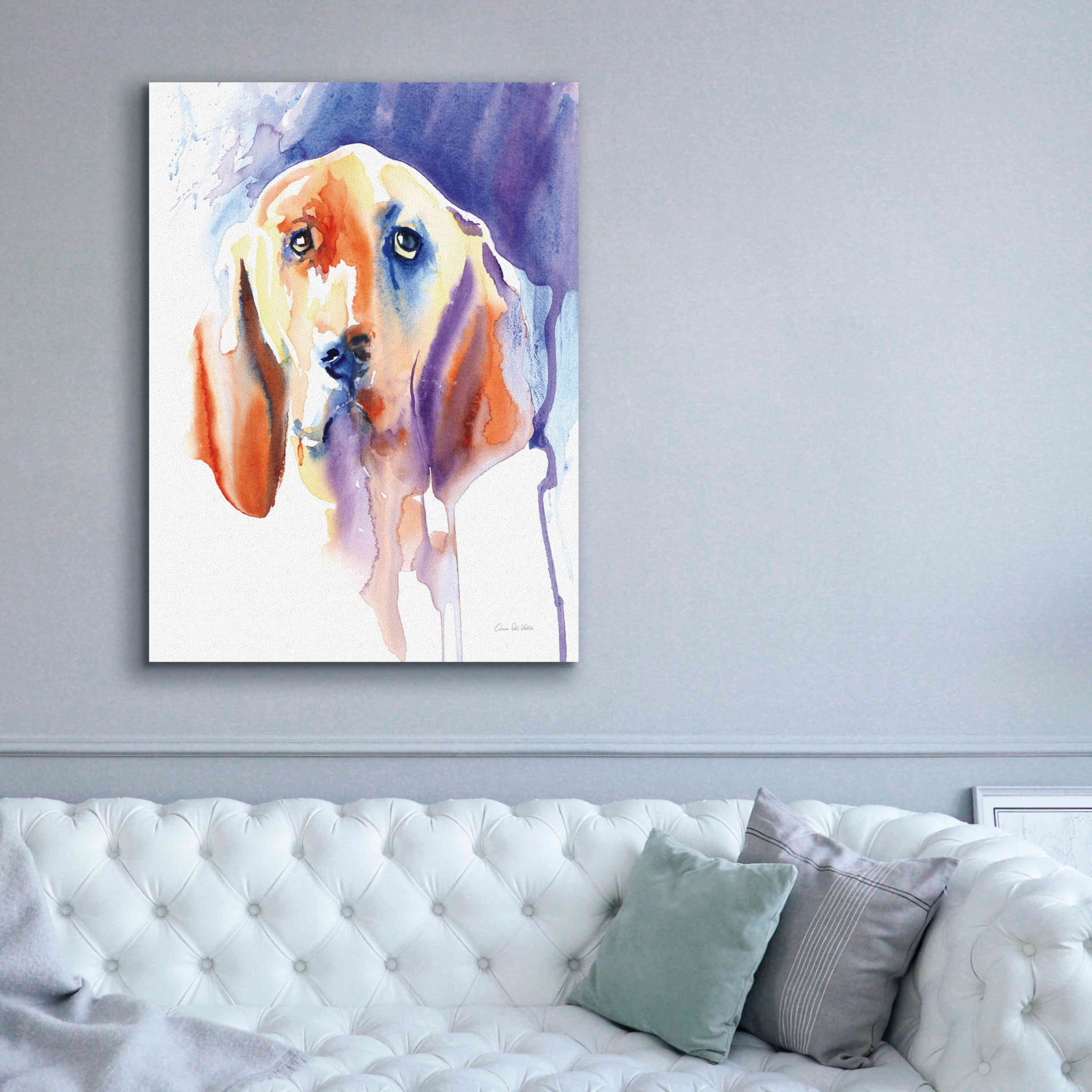 'Basset Hound' by Alan Majchrowicz, Giclee Canvas Wall Art,40x54