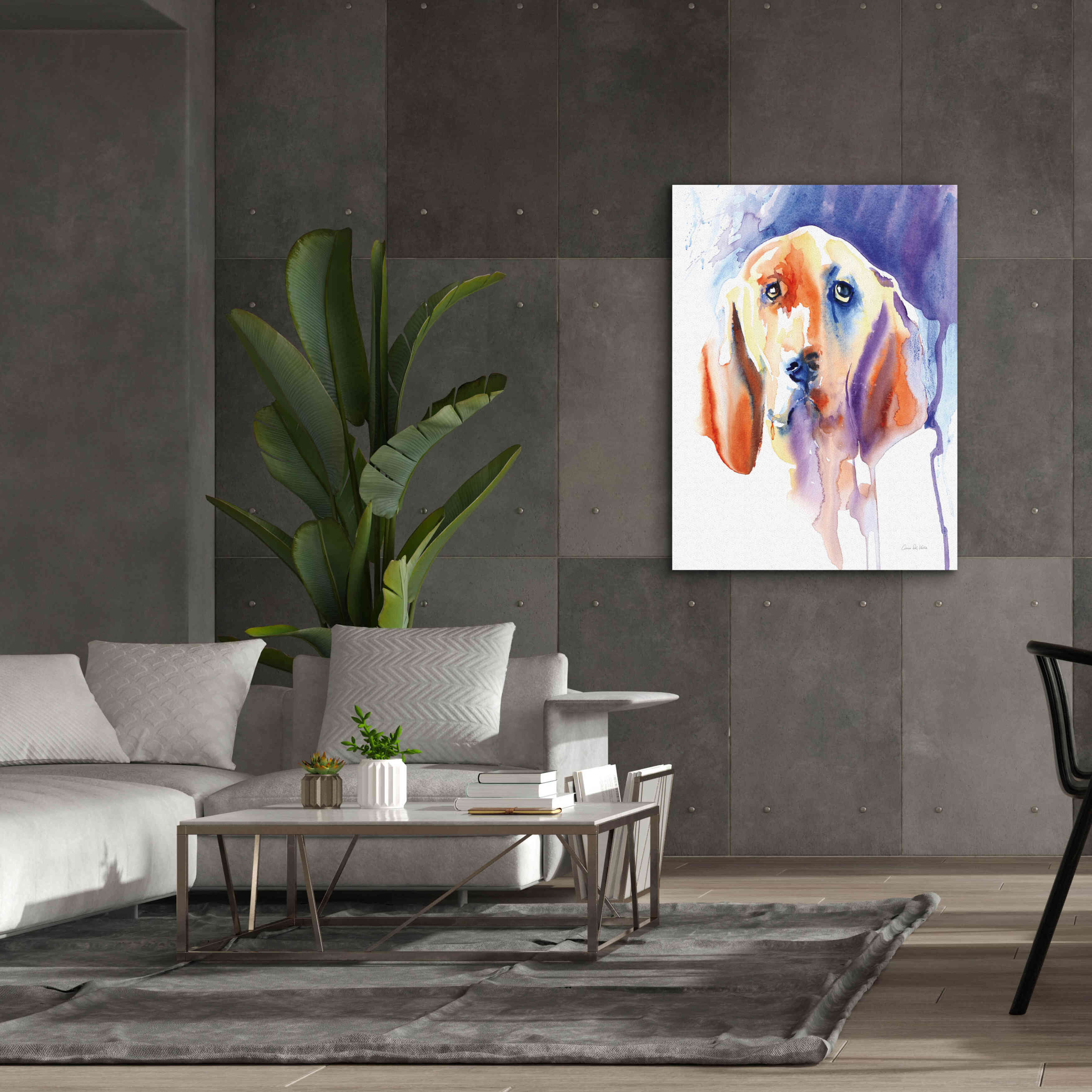 'Basset Hound' by Alan Majchrowicz, Giclee Canvas Wall Art,40x54