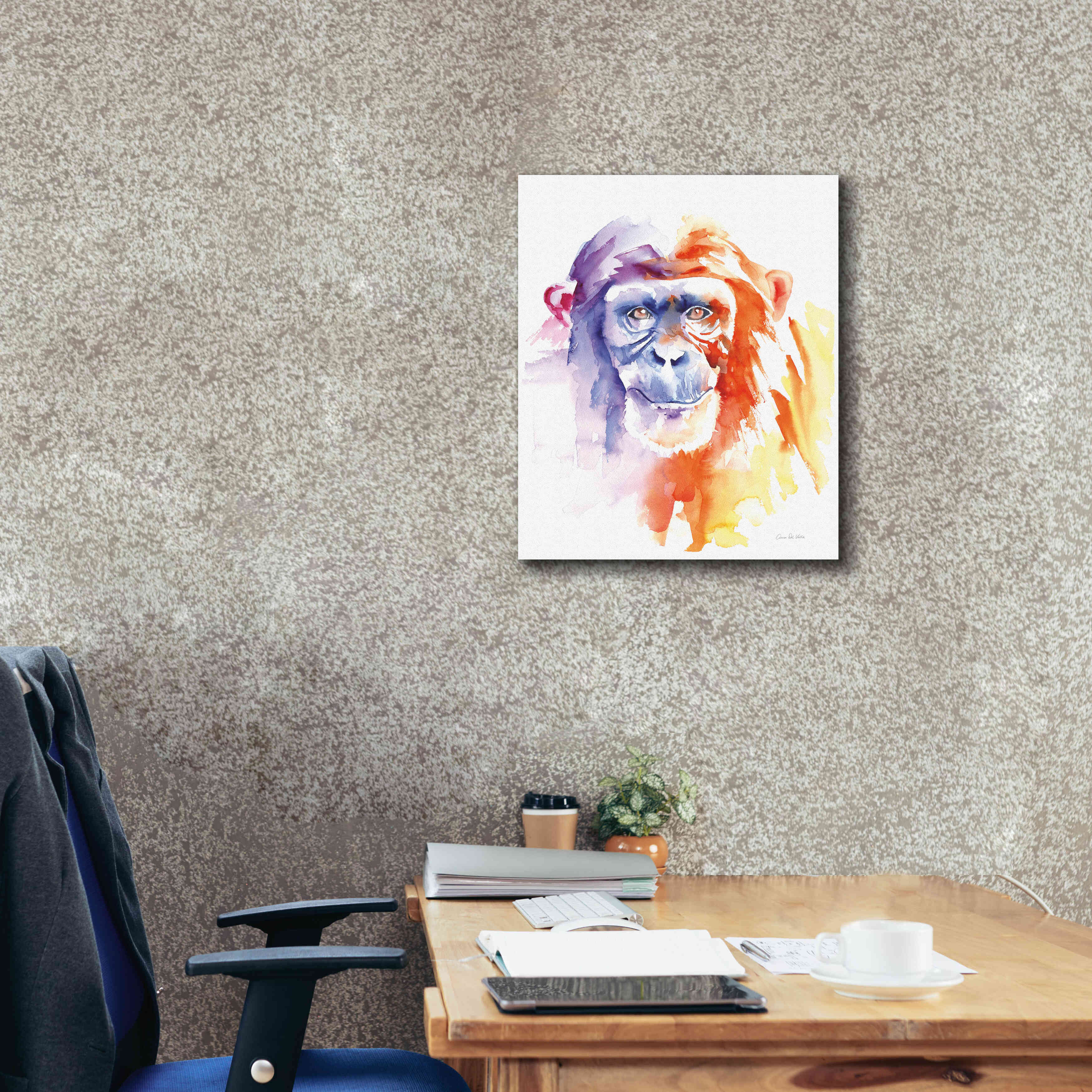 'Chimpanzee II' by Alan Majchrowicz, Giclee Canvas Wall Art,20x24