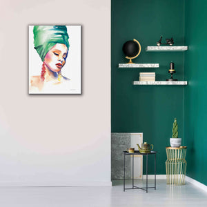 'Woman In Green' by Alan Majchrowicz, Giclee Canvas Wall Art,26x34