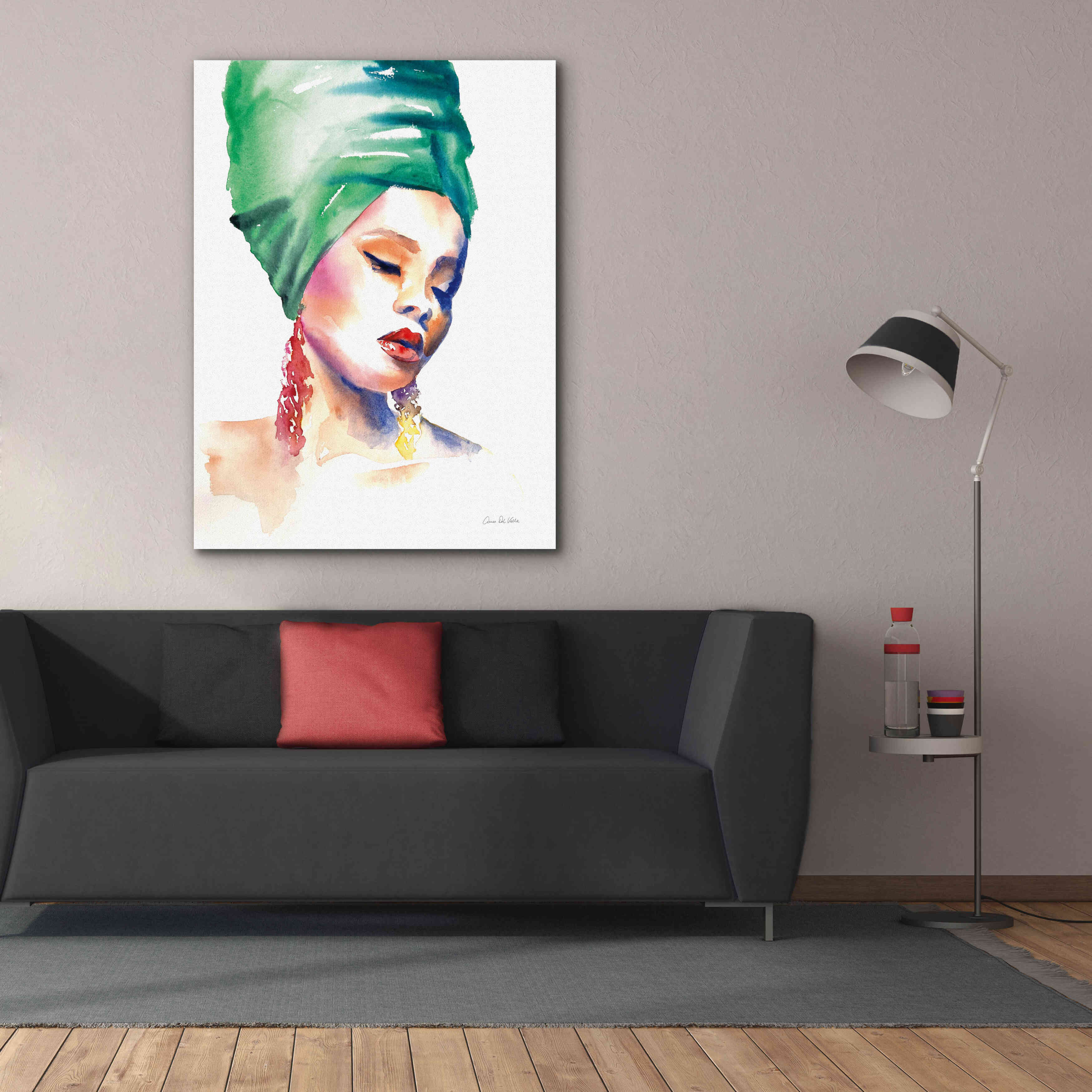 'Woman In Green' by Alan Majchrowicz, Giclee Canvas Wall Art,40x54