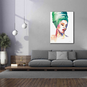 'Woman In Green' by Alan Majchrowicz, Giclee Canvas Wall Art,40x54
