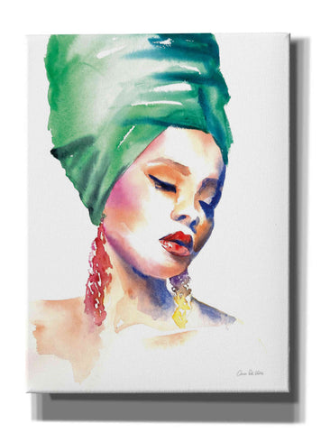 Image of 'Woman In Green' by Alan Majchrowicz, Giclee Canvas Wall Art