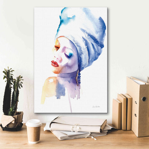 Image of 'Woman In Blue' by Alan Majchrowicz, Giclee Canvas Wall Art,18x26
