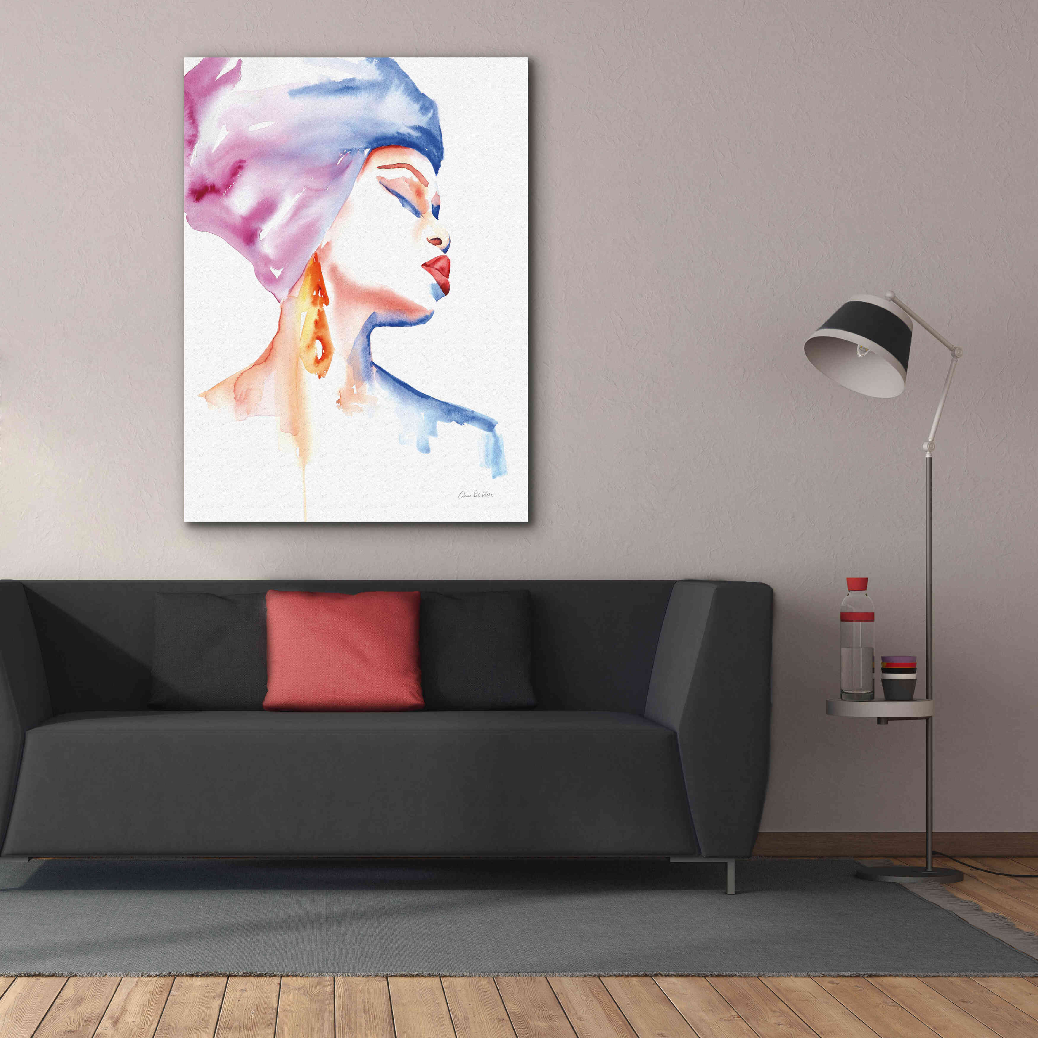 'Woman In Purple' by Alan Majchrowicz, Giclee Canvas Wall Art,40x54