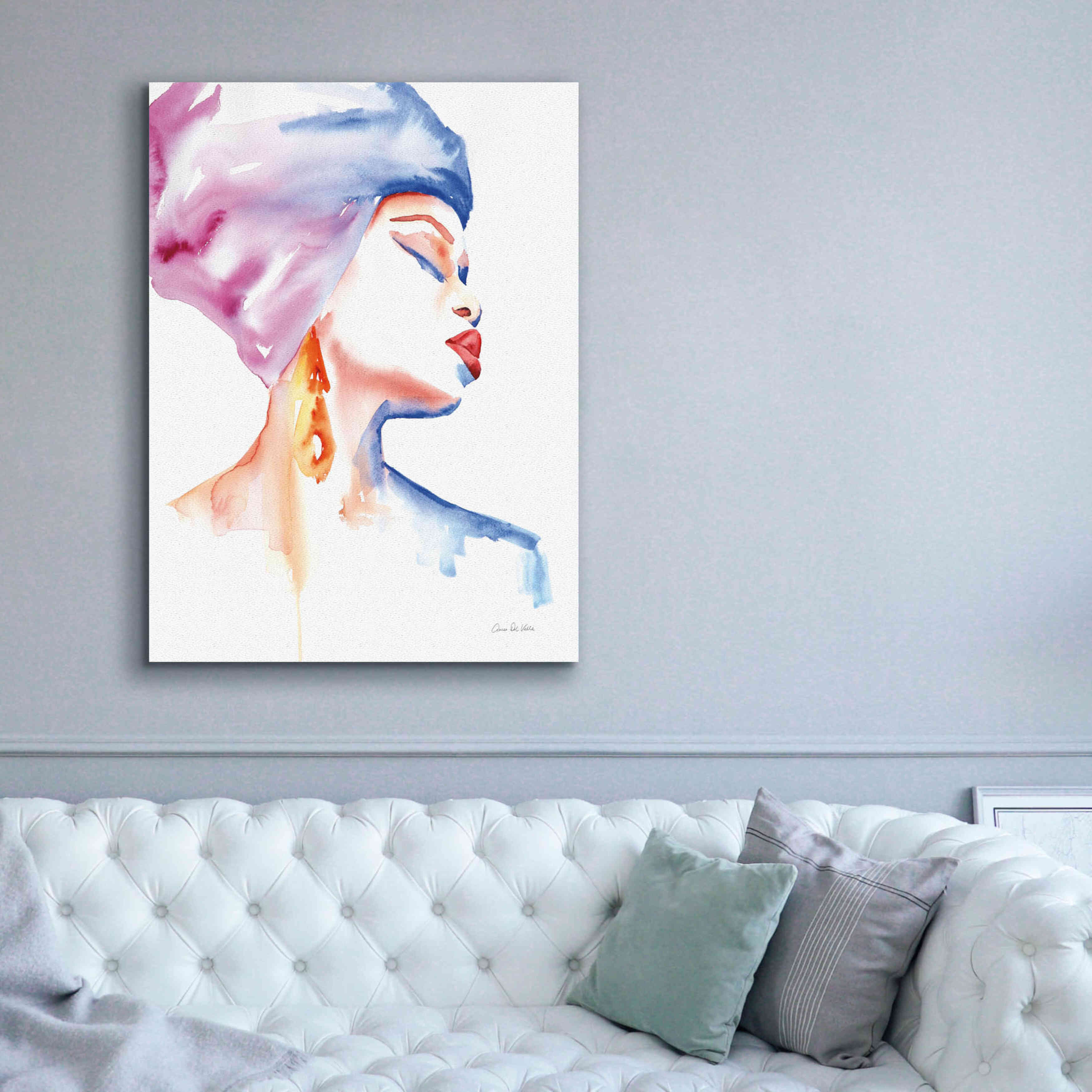 'Woman In Purple' by Alan Majchrowicz, Giclee Canvas Wall Art,40x54