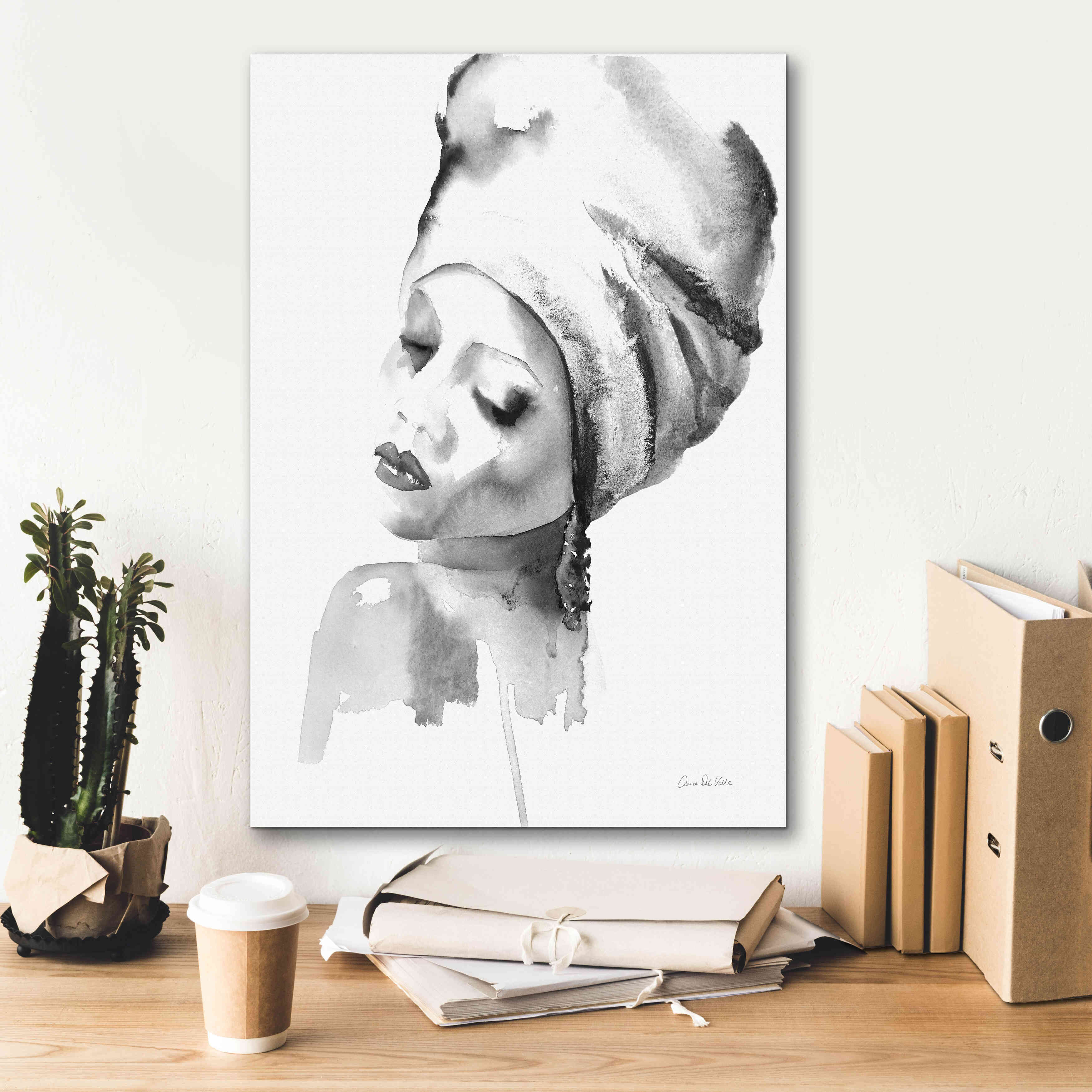 'Woman I BW' by Alan Majchrowicz, Giclee Canvas Wall Art,18x26