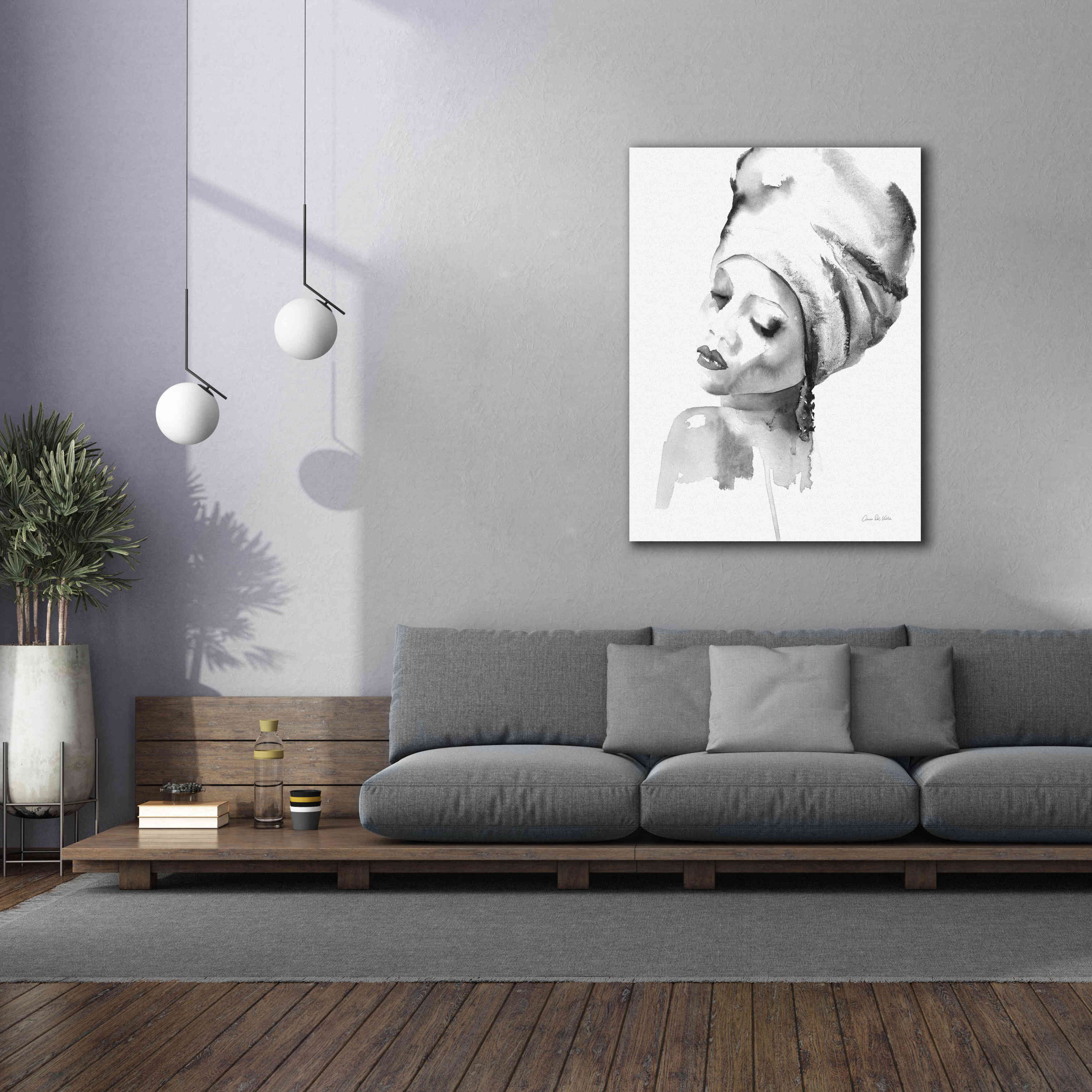 'Woman I BW' by Alan Majchrowicz, Giclee Canvas Wall Art,40x54