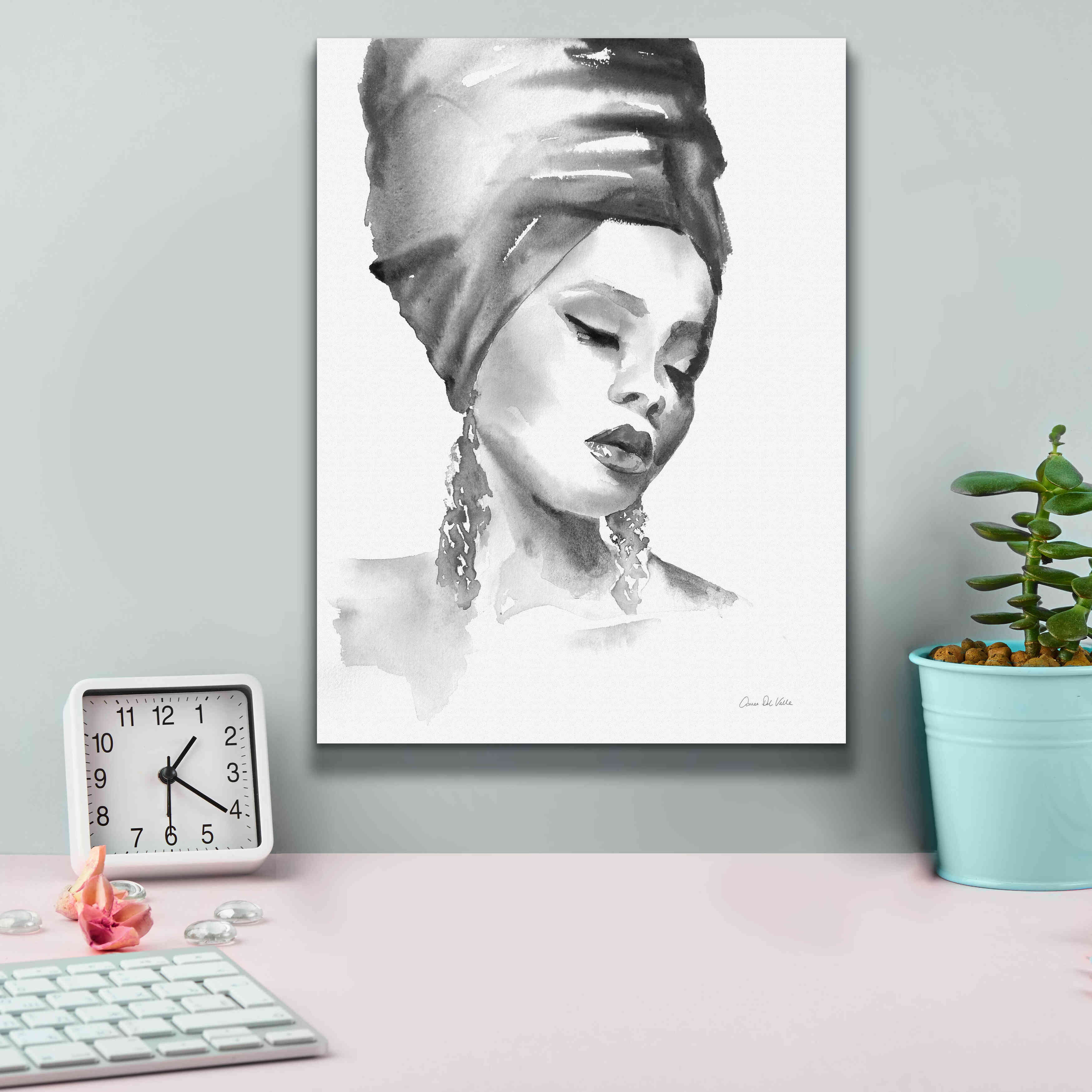'Woman II BW' by Alan Majchrowicz, Giclee Canvas Wall Art,12x16