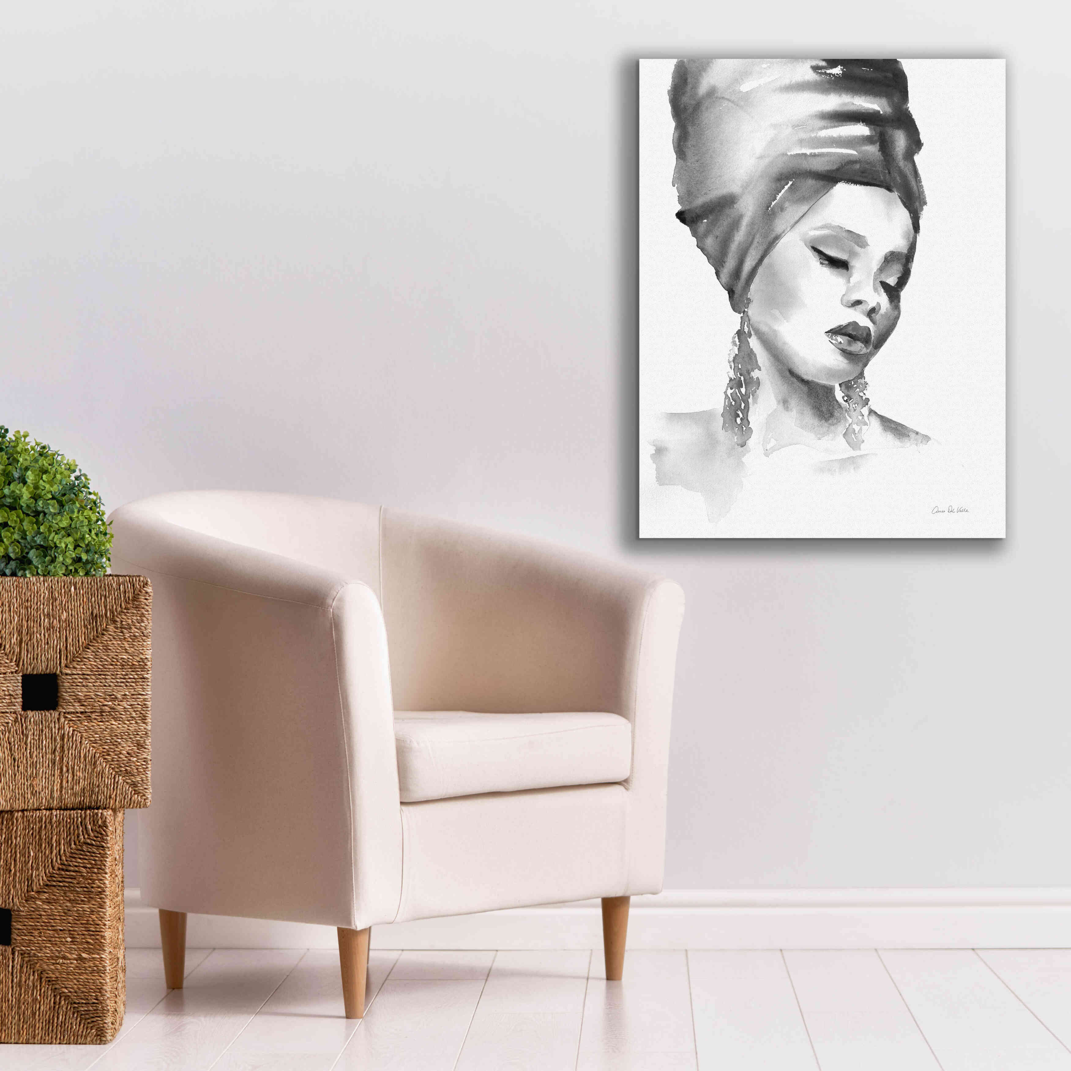 'Woman II BW' by Alan Majchrowicz, Giclee Canvas Wall Art,26x34