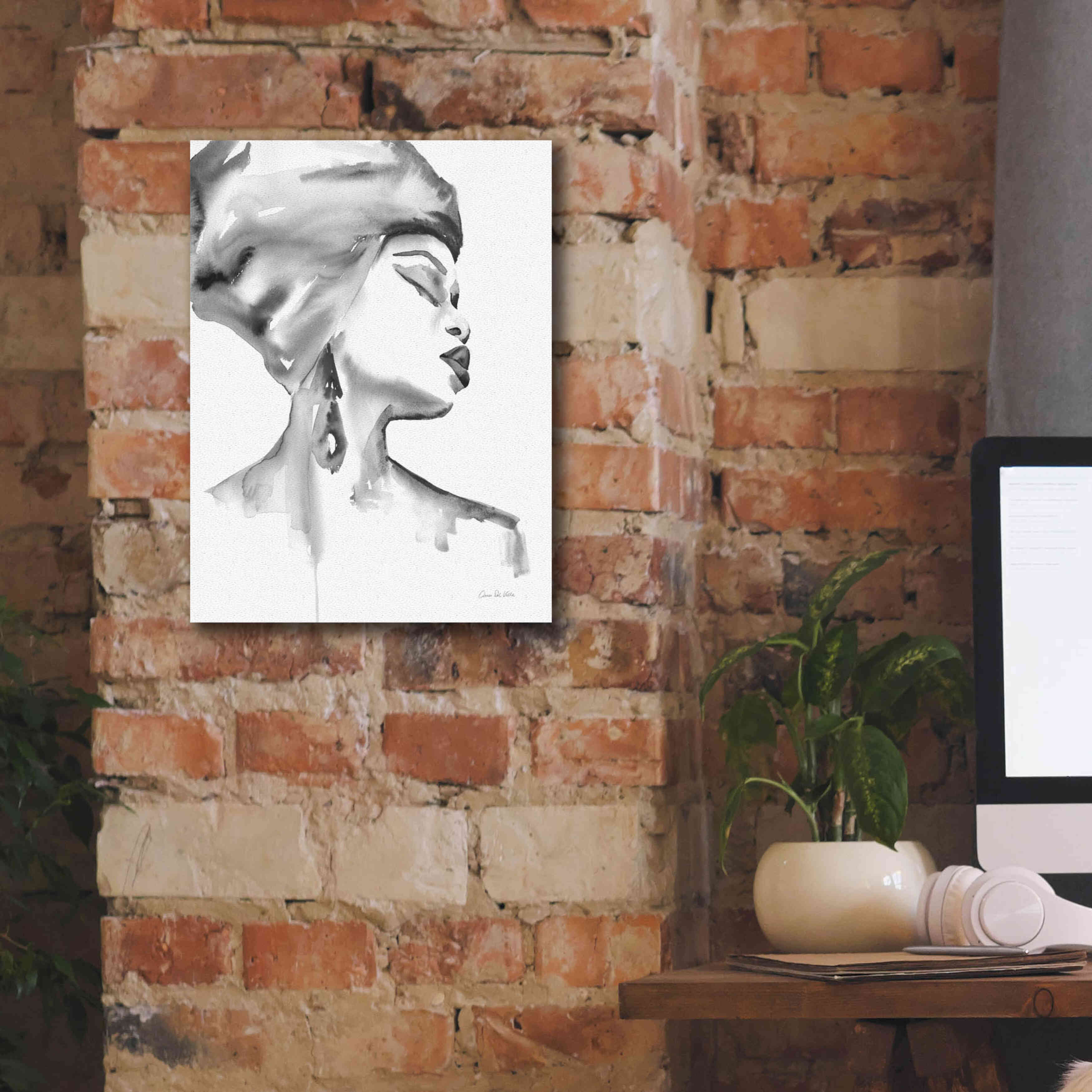 'Woman III BW' by Alan Majchrowicz, Giclee Canvas Wall Art,12x16