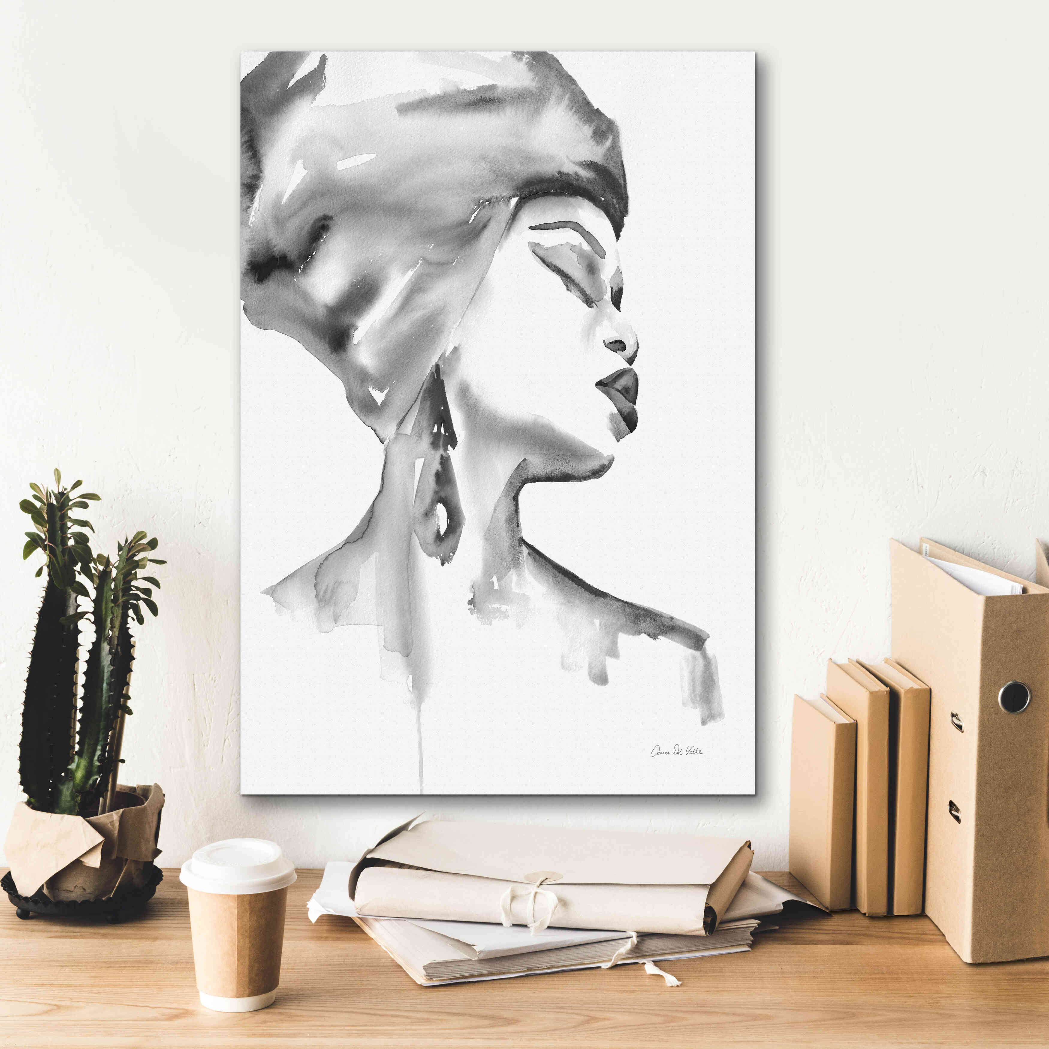 'Woman III BW' by Alan Majchrowicz, Giclee Canvas Wall Art,18x26