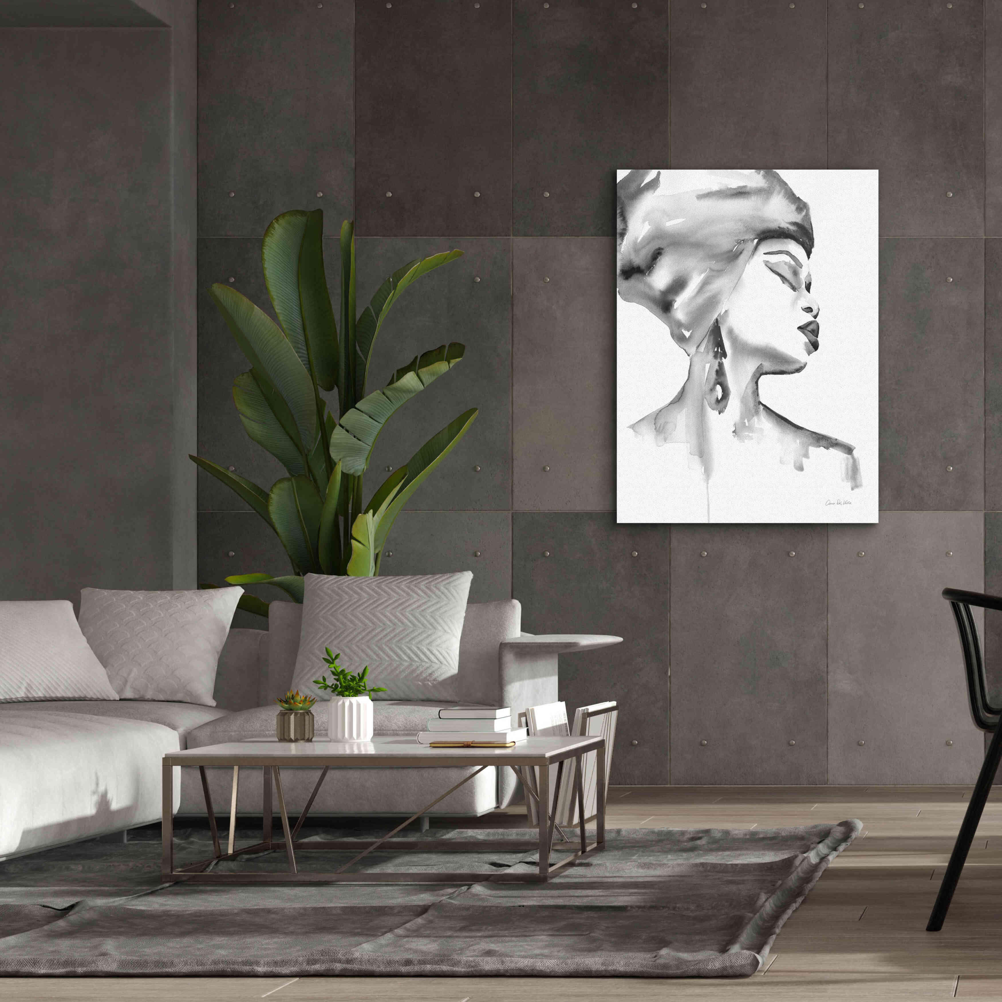 'Woman III BW' by Alan Majchrowicz, Giclee Canvas Wall Art,40x54