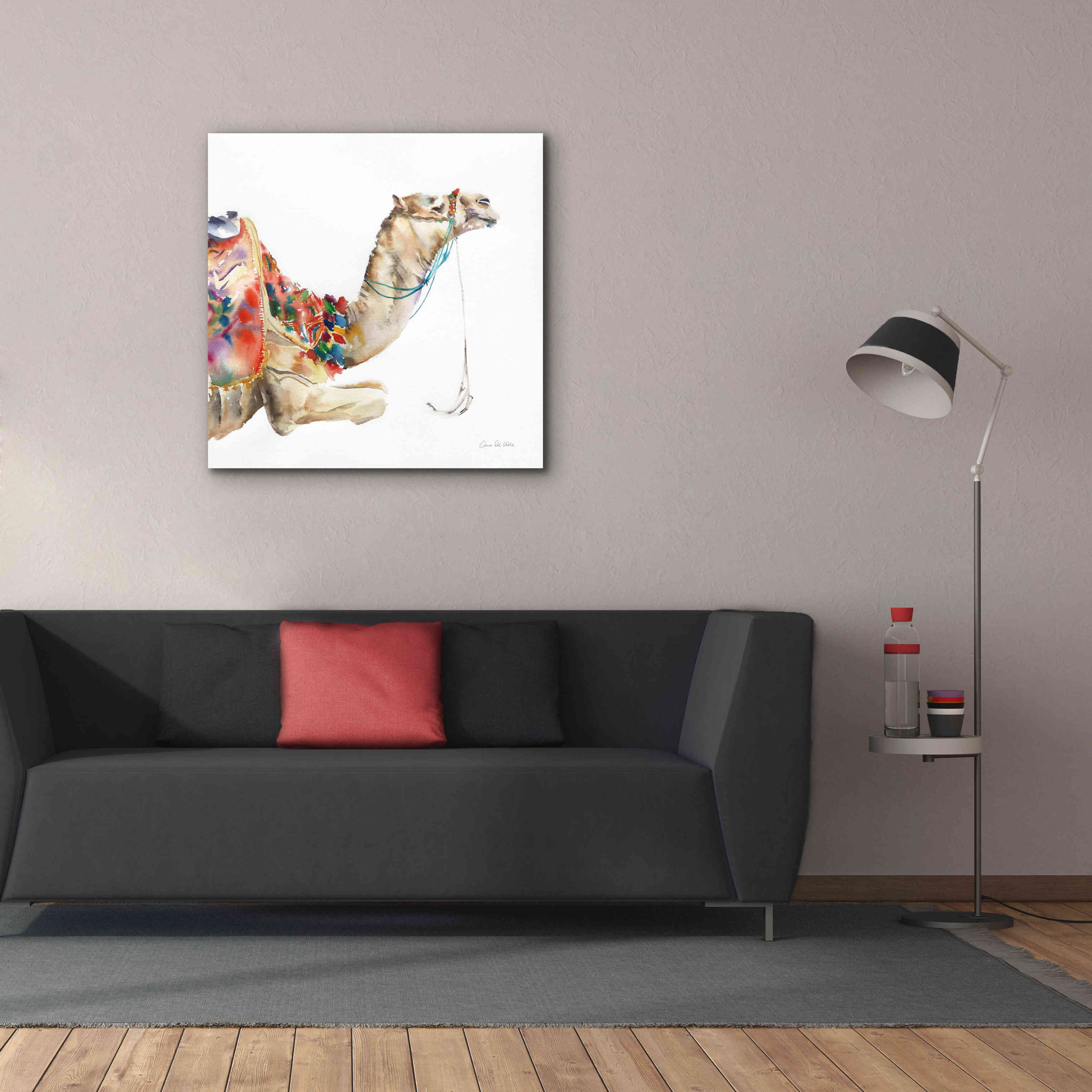 'Desert Camel I' by Alan Majchrowicz, Giclee Canvas Wall Art,37x37