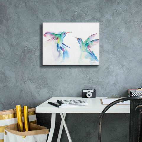 Image of 'Hummingbirds I' by Alan Majchrowicz, Giclee Canvas Wall Art,16x12