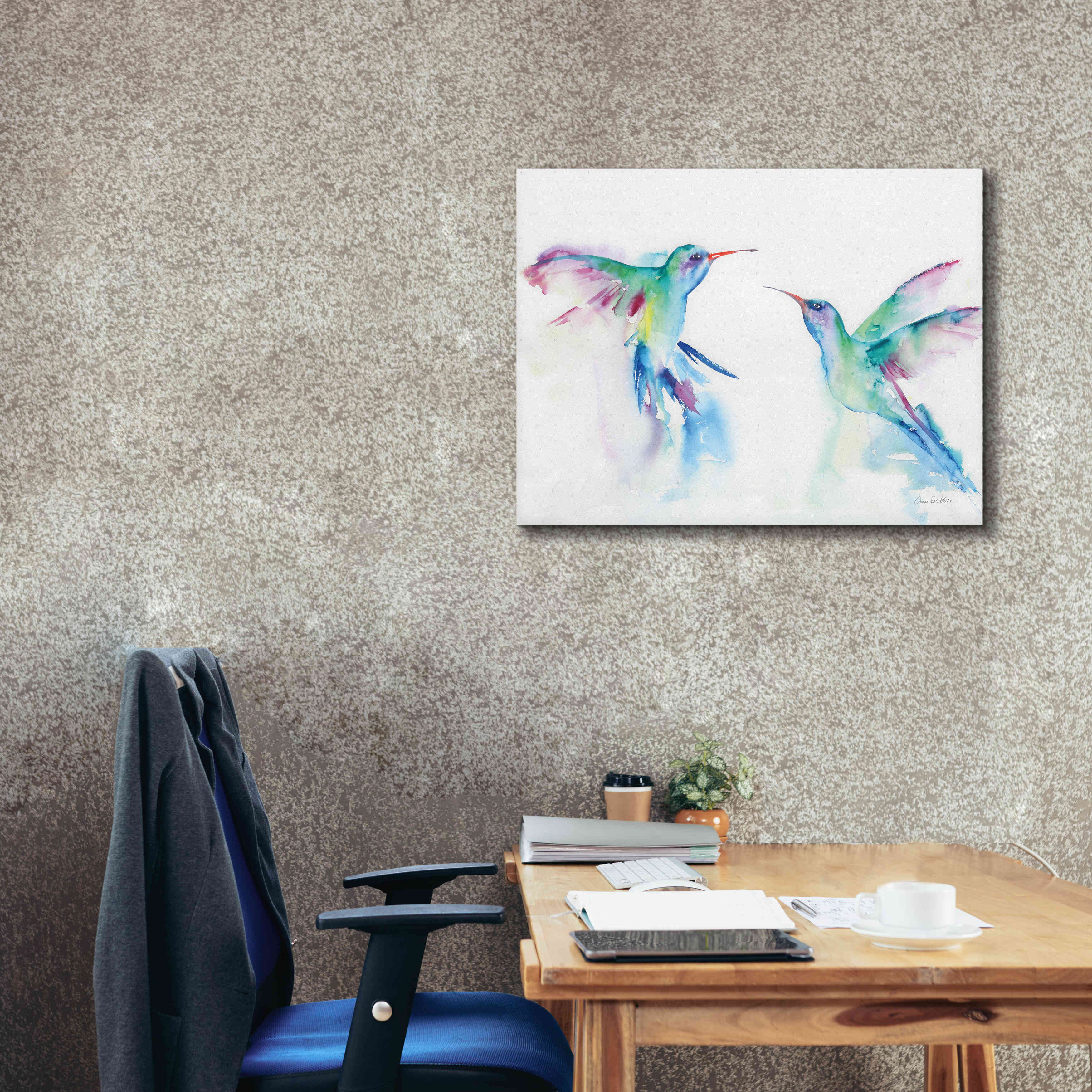 'Hummingbirds I' by Alan Majchrowicz, Giclee Canvas Wall Art,34x26