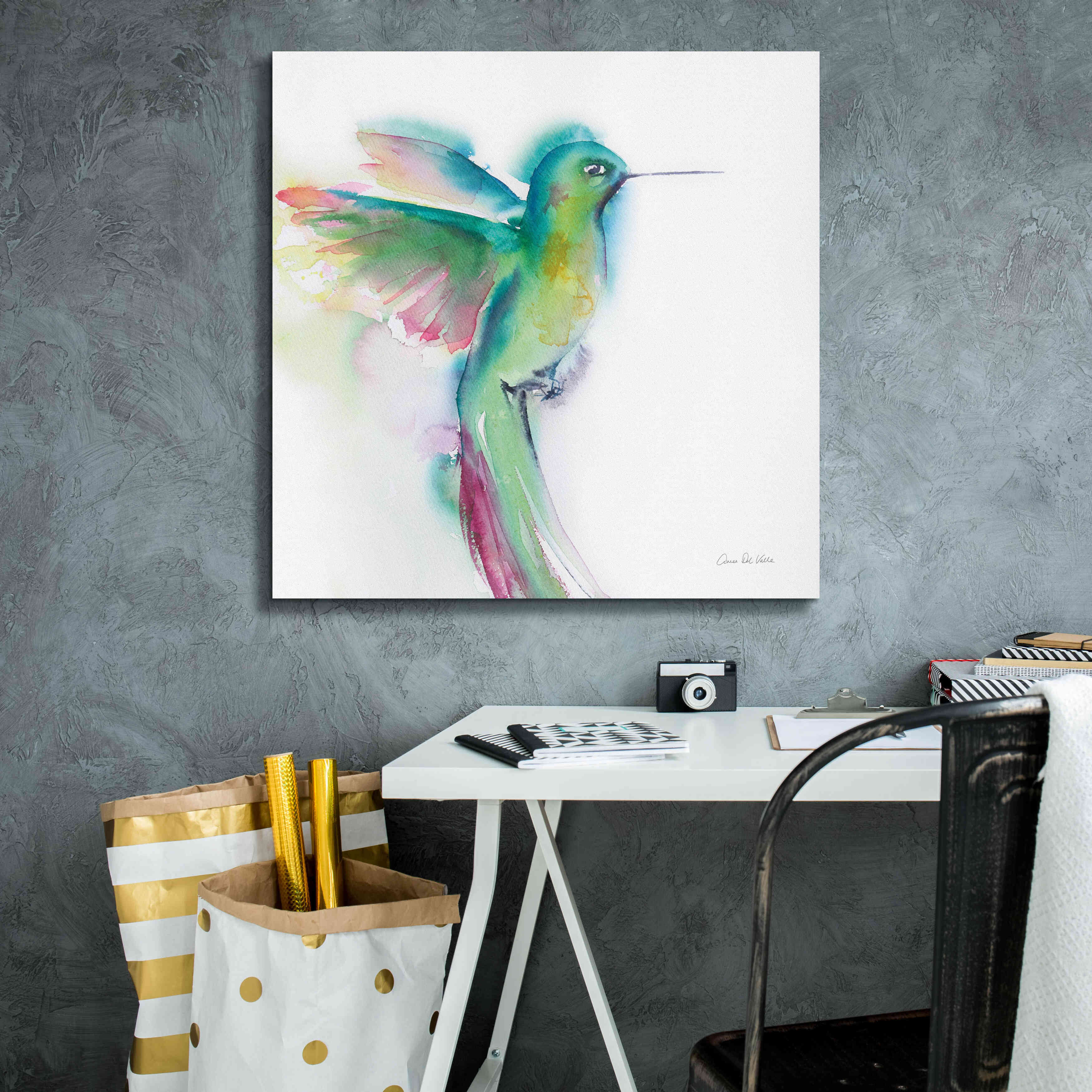 'Hummingbirds II' by Alan Majchrowicz, Giclee Canvas Wall Art,26x26