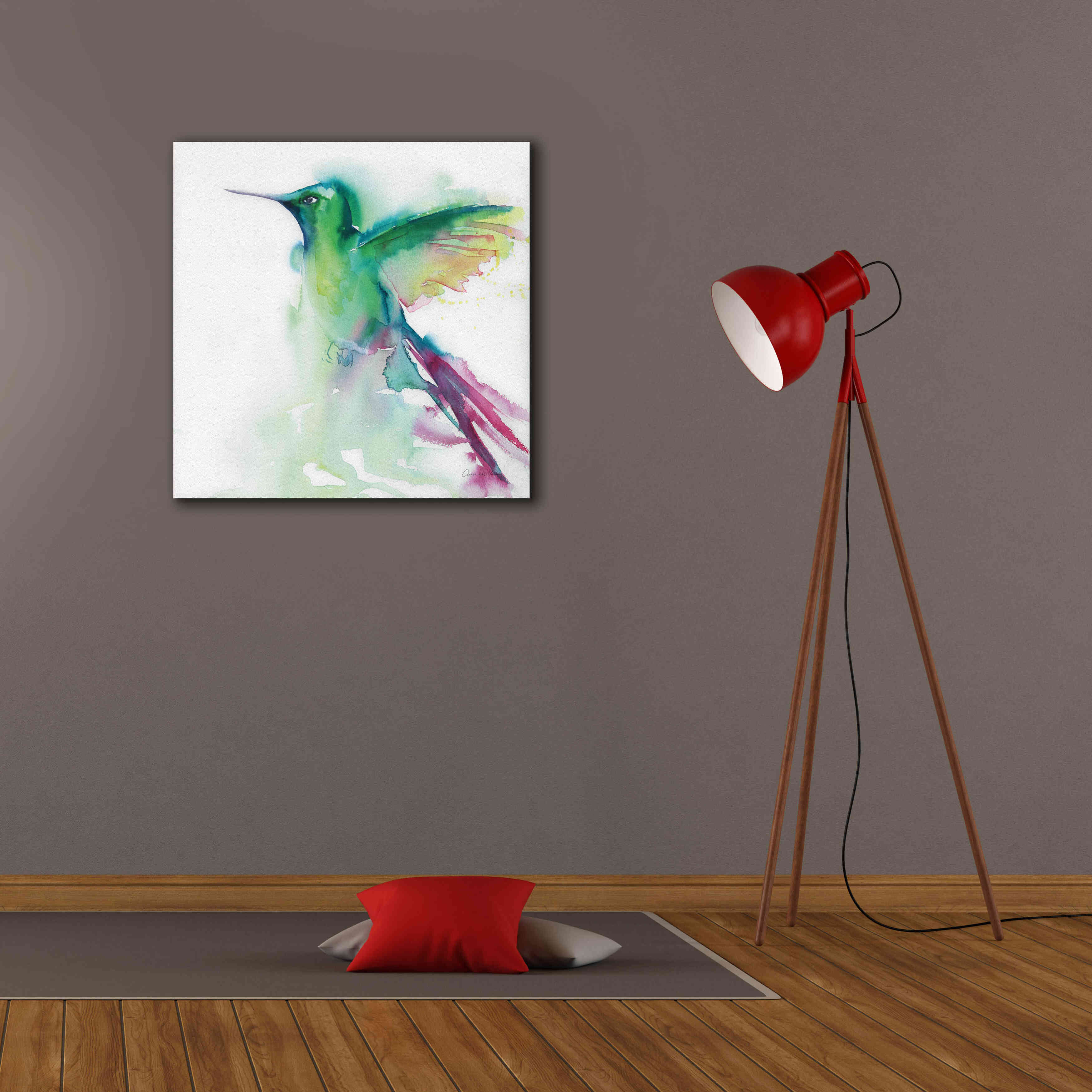 'Hummingbirds III' by Alan Majchrowicz, Giclee Canvas Wall Art,26x26