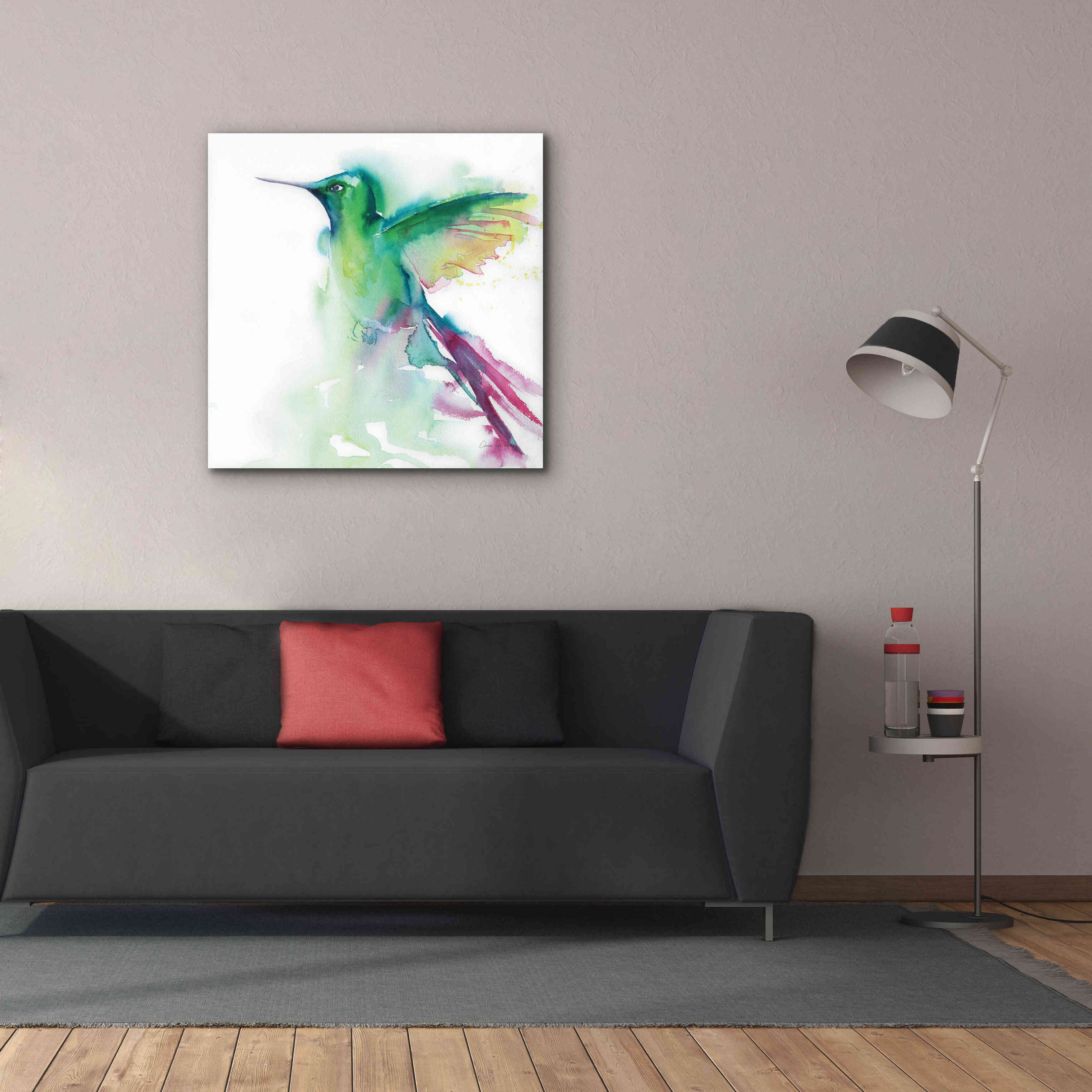 'Hummingbirds III' by Alan Majchrowicz, Giclee Canvas Wall Art,37x37