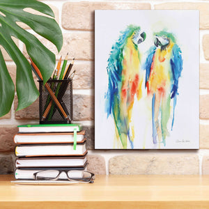 'Colorful Parrots I' by Alan Majchrowicz, Giclee Canvas Wall Art,12x16