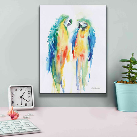 Image of 'Colorful Parrots I' by Alan Majchrowicz, Giclee Canvas Wall Art,12x16