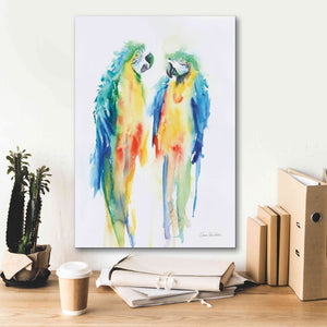 'Colorful Parrots I' by Alan Majchrowicz, Giclee Canvas Wall Art,18x26