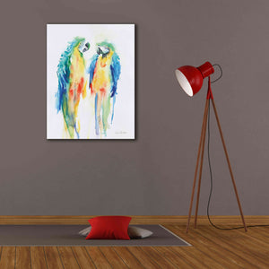 'Colorful Parrots I' by Alan Majchrowicz, Giclee Canvas Wall Art,26x34