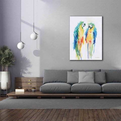 Image of 'Colorful Parrots I' by Alan Majchrowicz, Giclee Canvas Wall Art,40x54