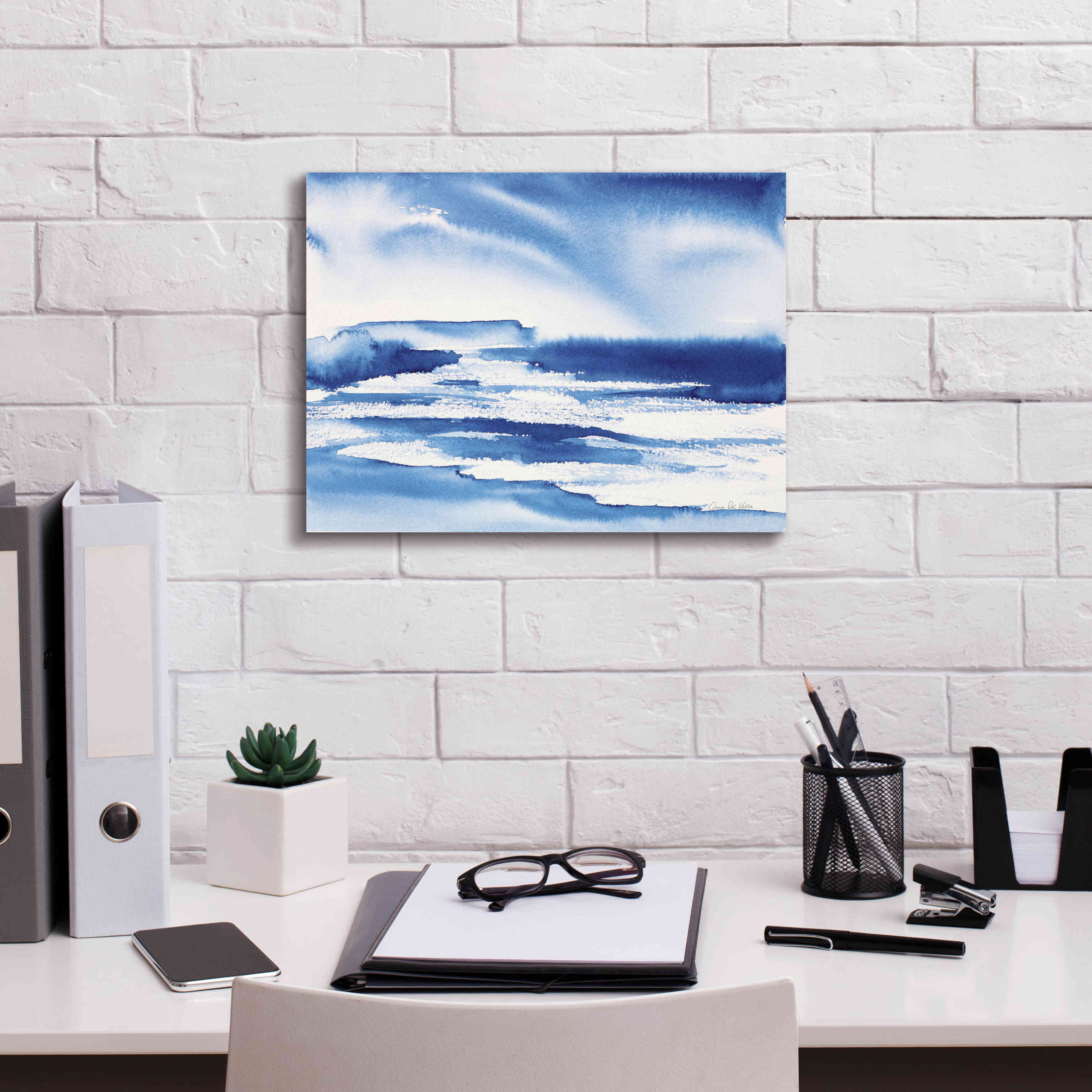 'Ocean Blue I' by Alan Majchrowicz, Giclee Canvas Wall Art,16x12