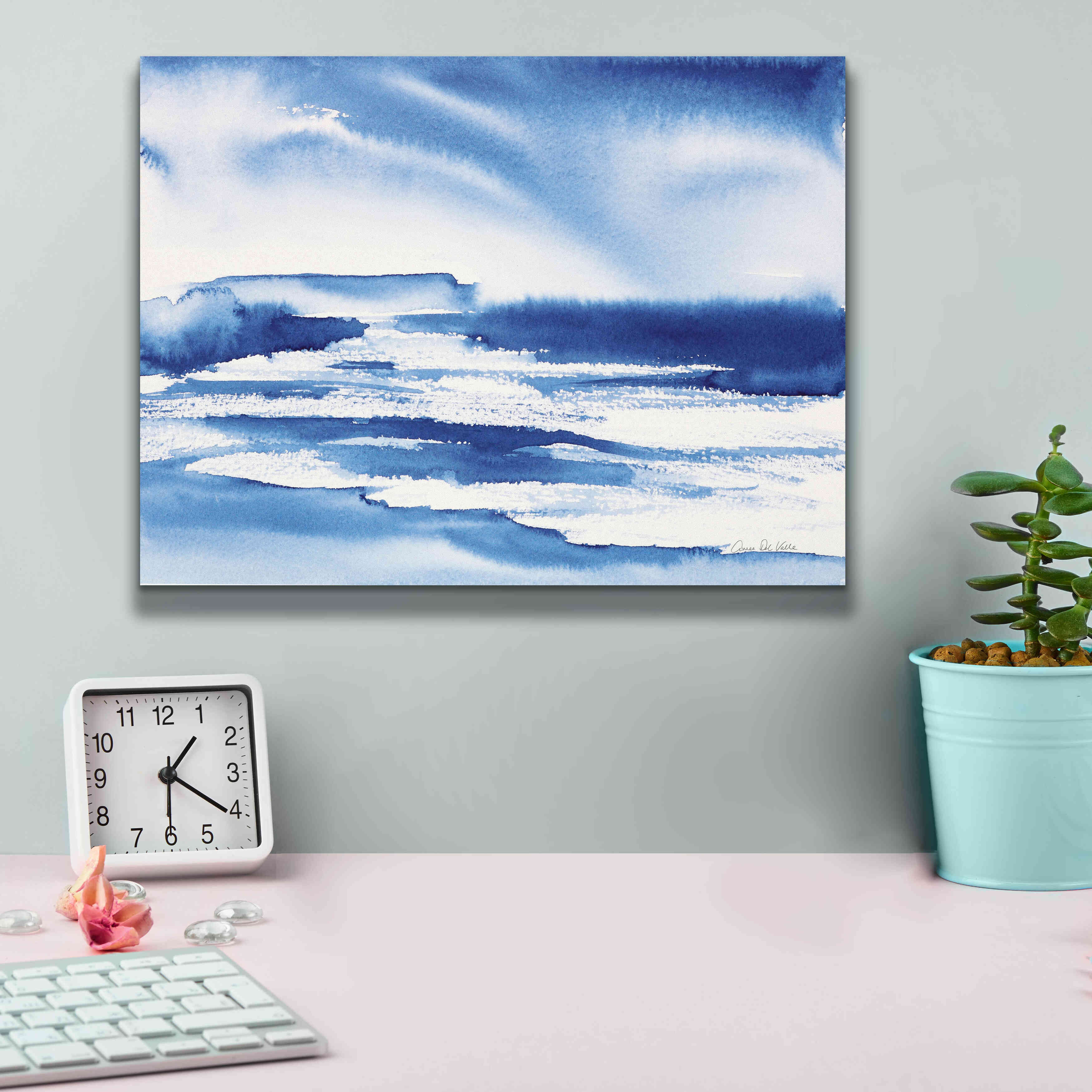 'Ocean Blue I' by Alan Majchrowicz, Giclee Canvas Wall Art,16x12