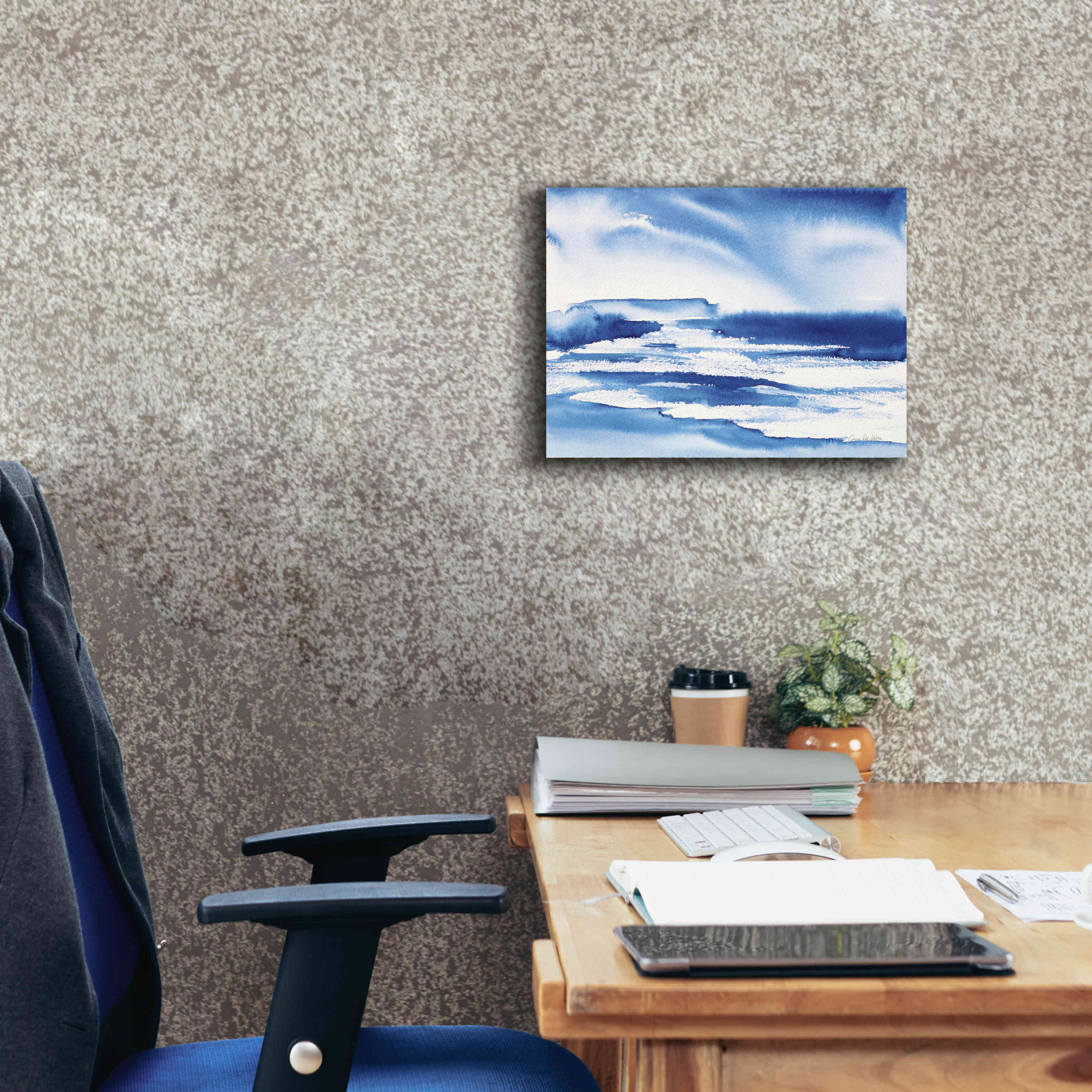 'Ocean Blue I' by Alan Majchrowicz, Giclee Canvas Wall Art,16x12