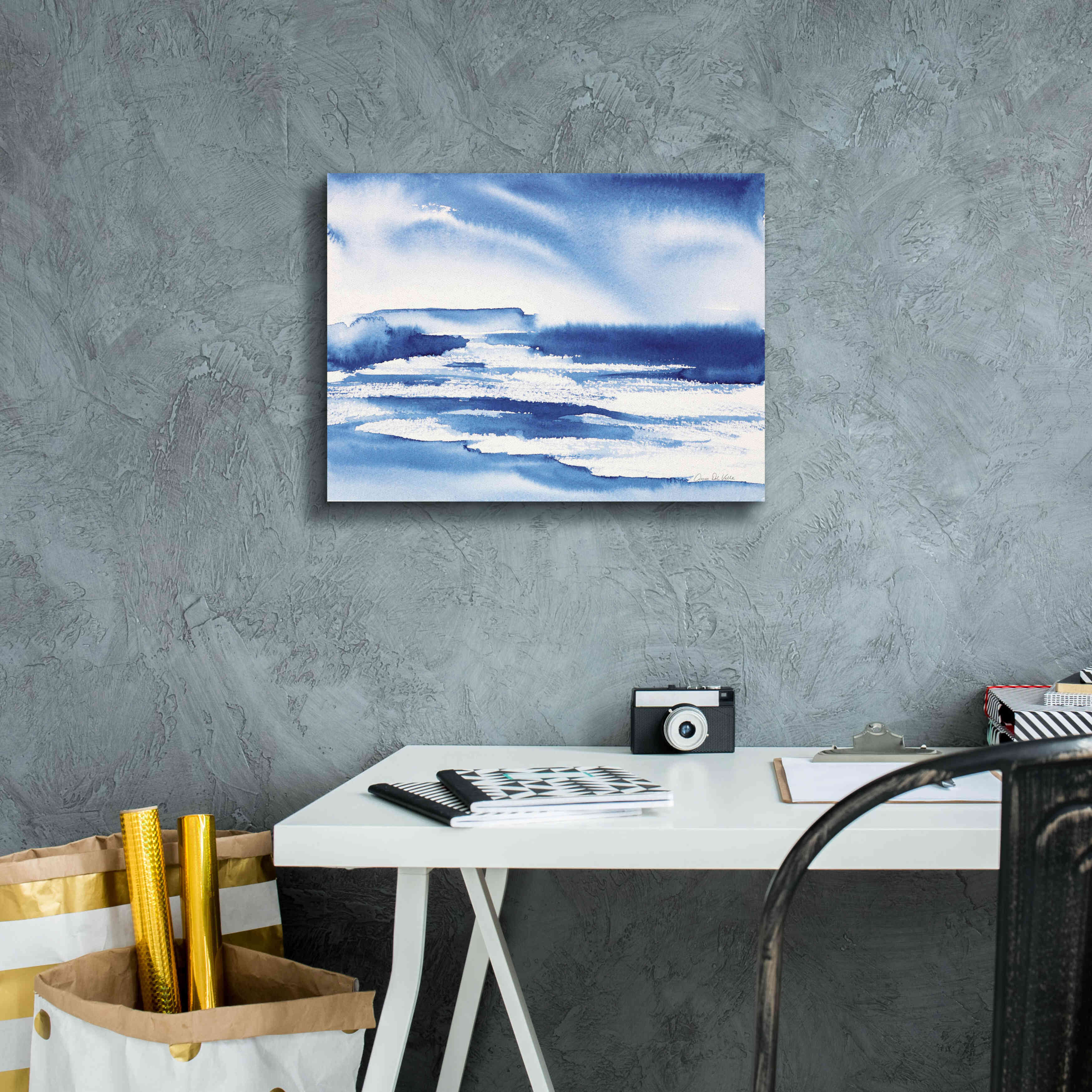 'Ocean Blue I' by Alan Majchrowicz, Giclee Canvas Wall Art,16x12