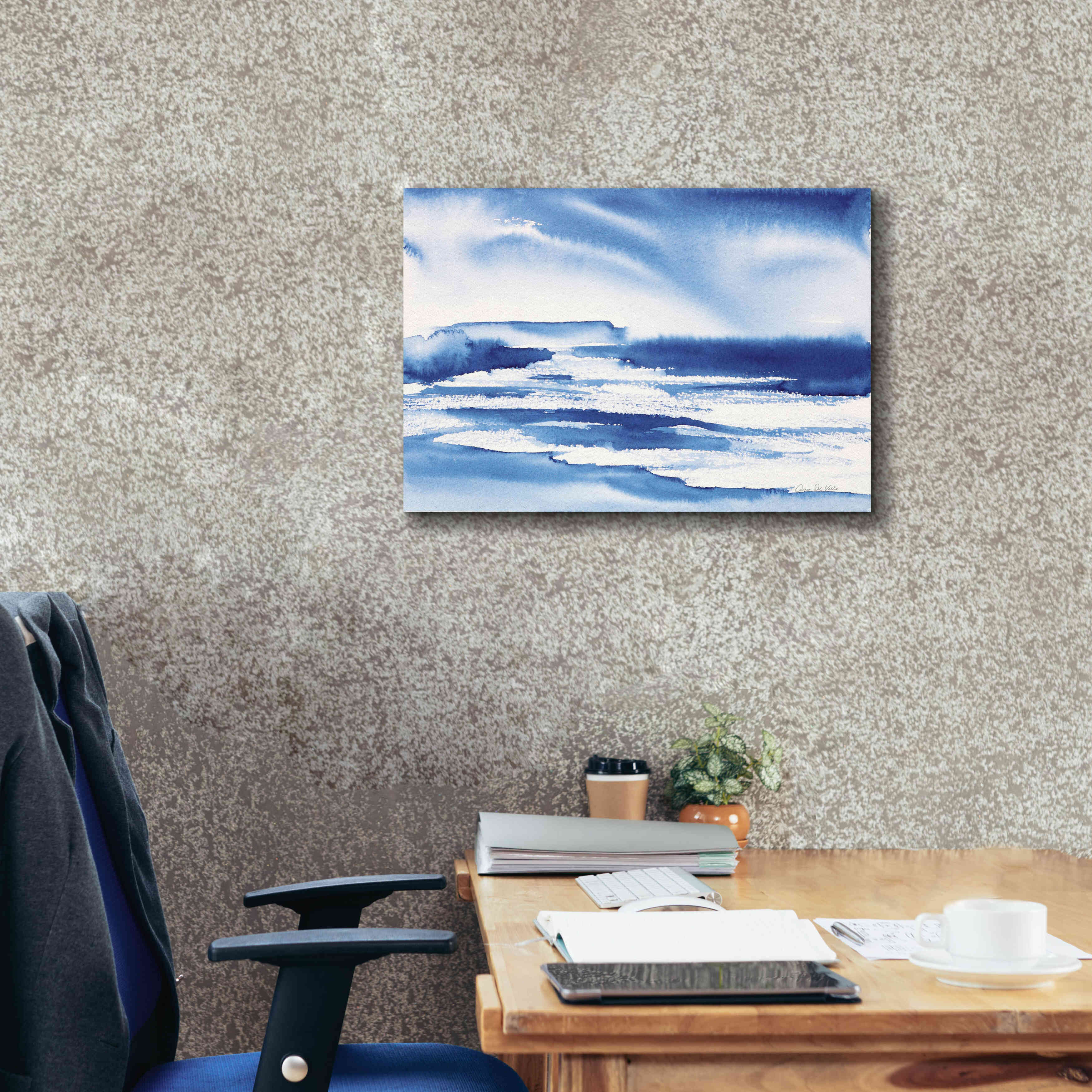 'Ocean Blue I' by Alan Majchrowicz, Giclee Canvas Wall Art,26x18